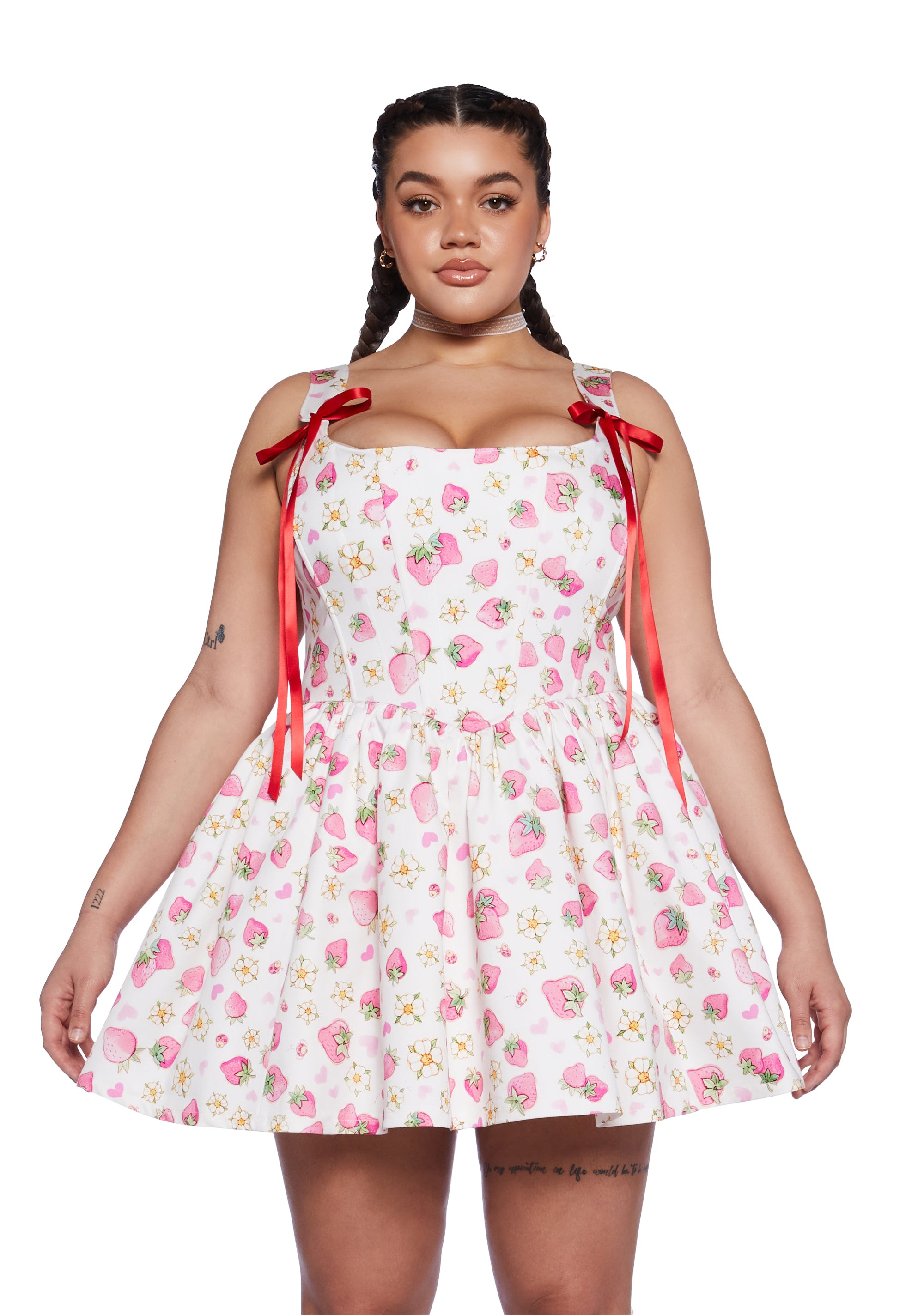strawberry corset dress Strawberry Floral Regency Stays