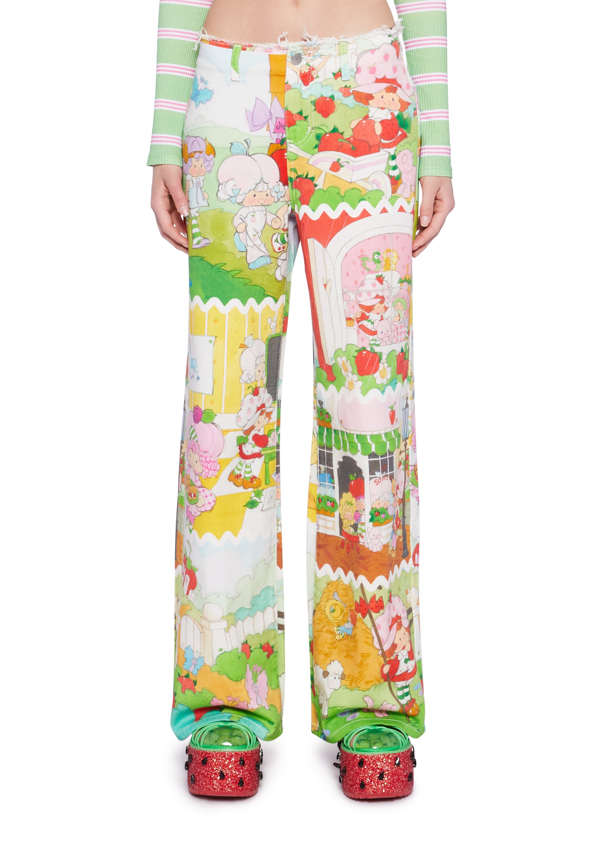 Dolls Kill x Strawberry Shortcake Ric Rac Graphic Twill