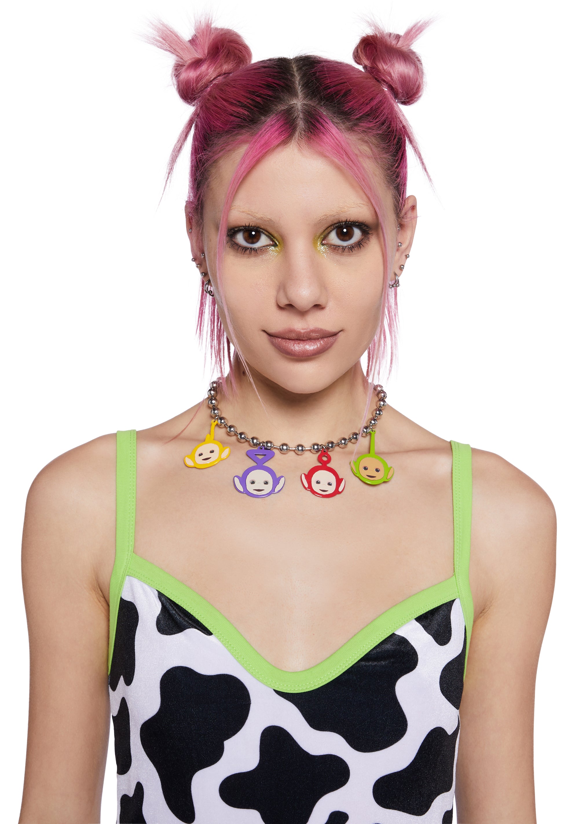 Teletubbies backpack with chains new arrivals