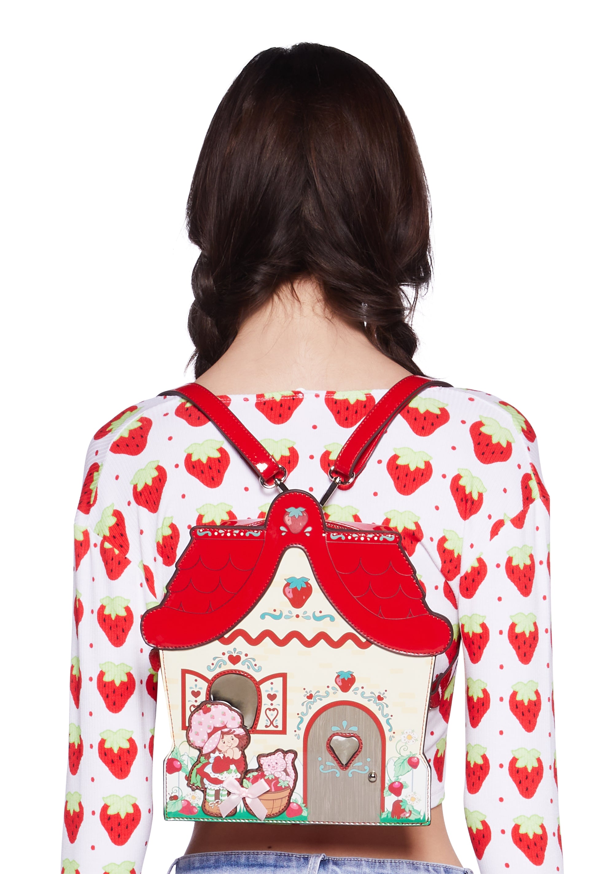 dolls kill hello kitty backpack Dolls Kill x Strawberry Shortcake Retro Vinyl Backpack