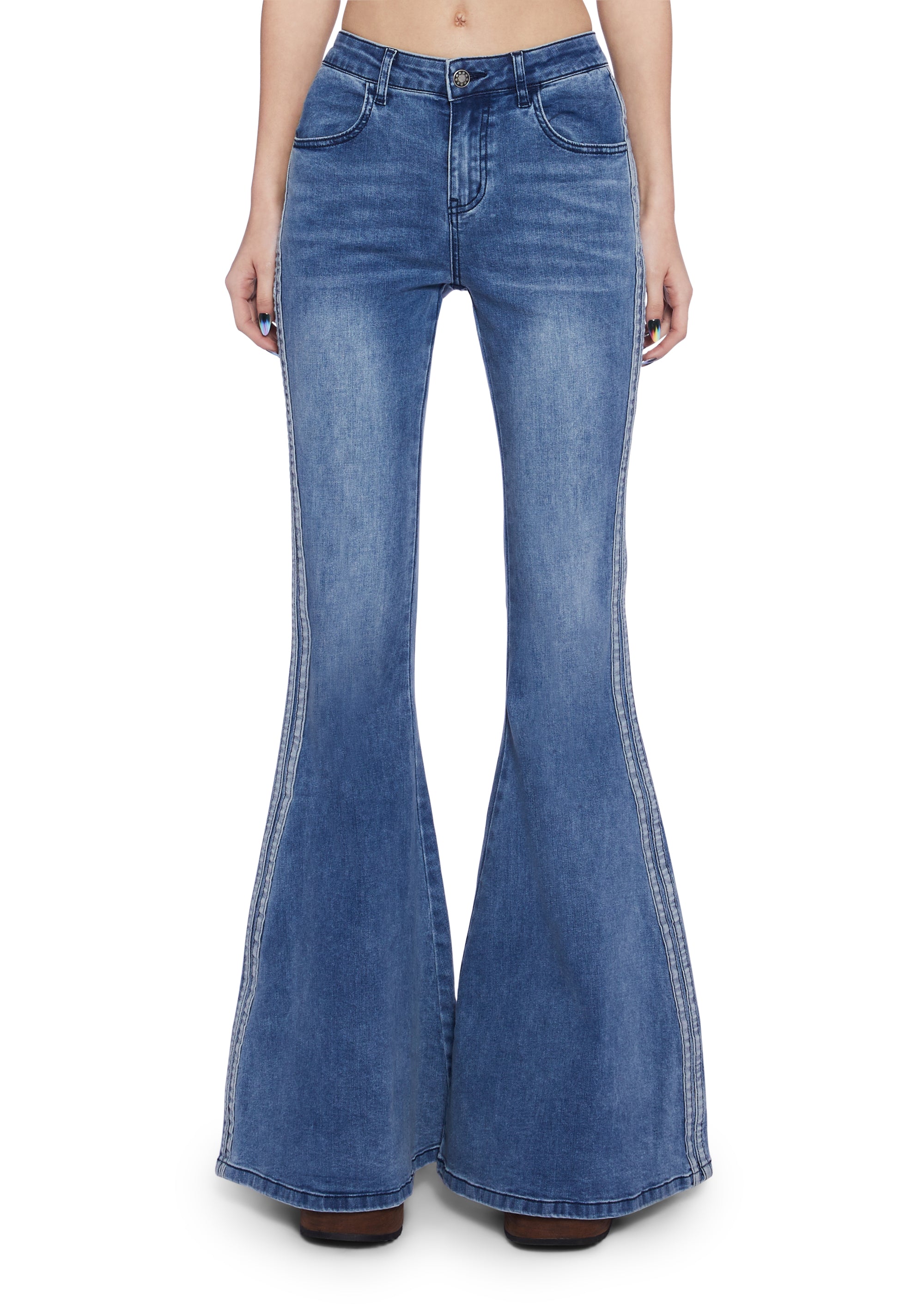 dELiA*s デニムパンツ dELiA*s Blue Skinny Jeans Distressed Stretch Five Design
