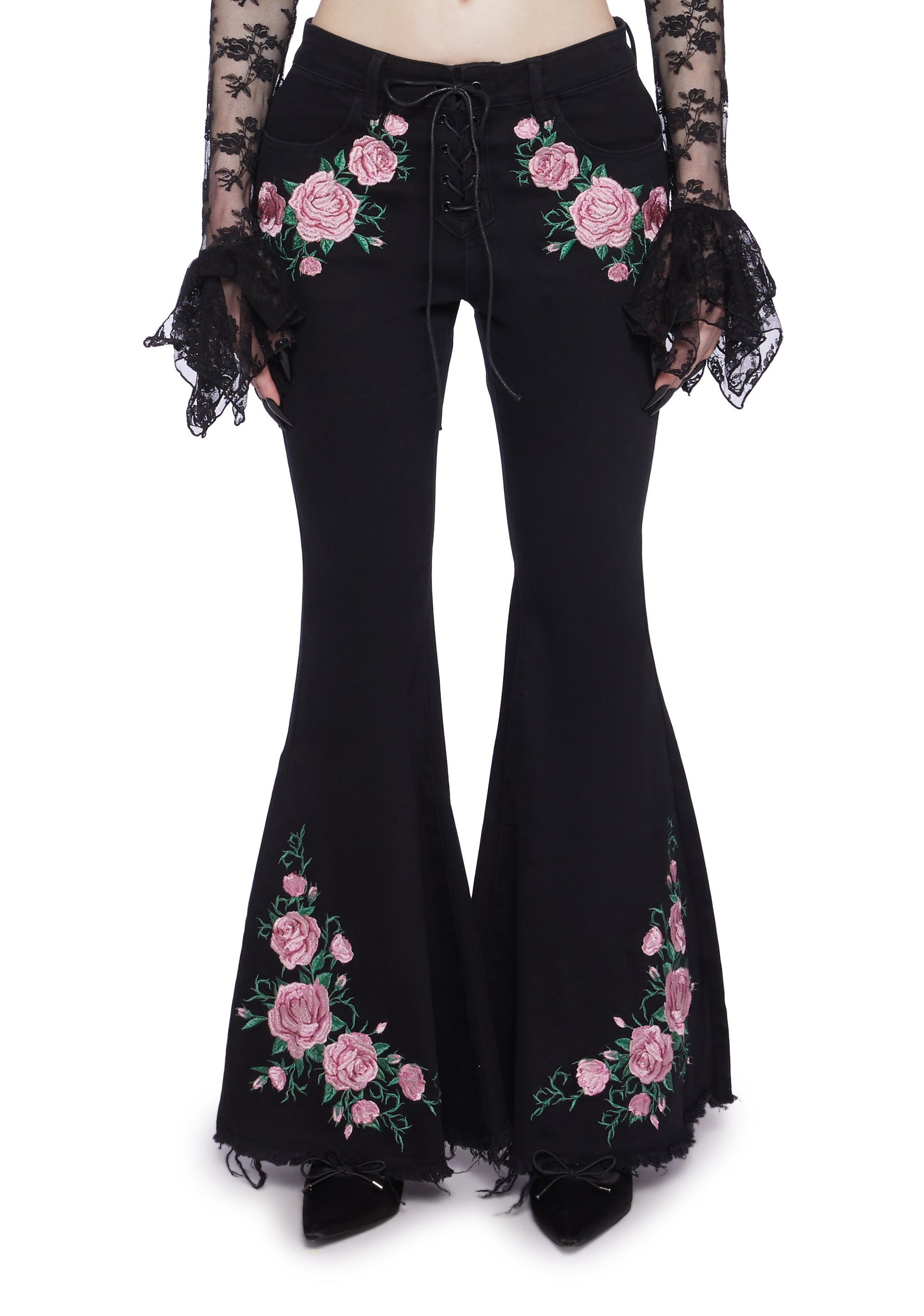 Rose flare pants store