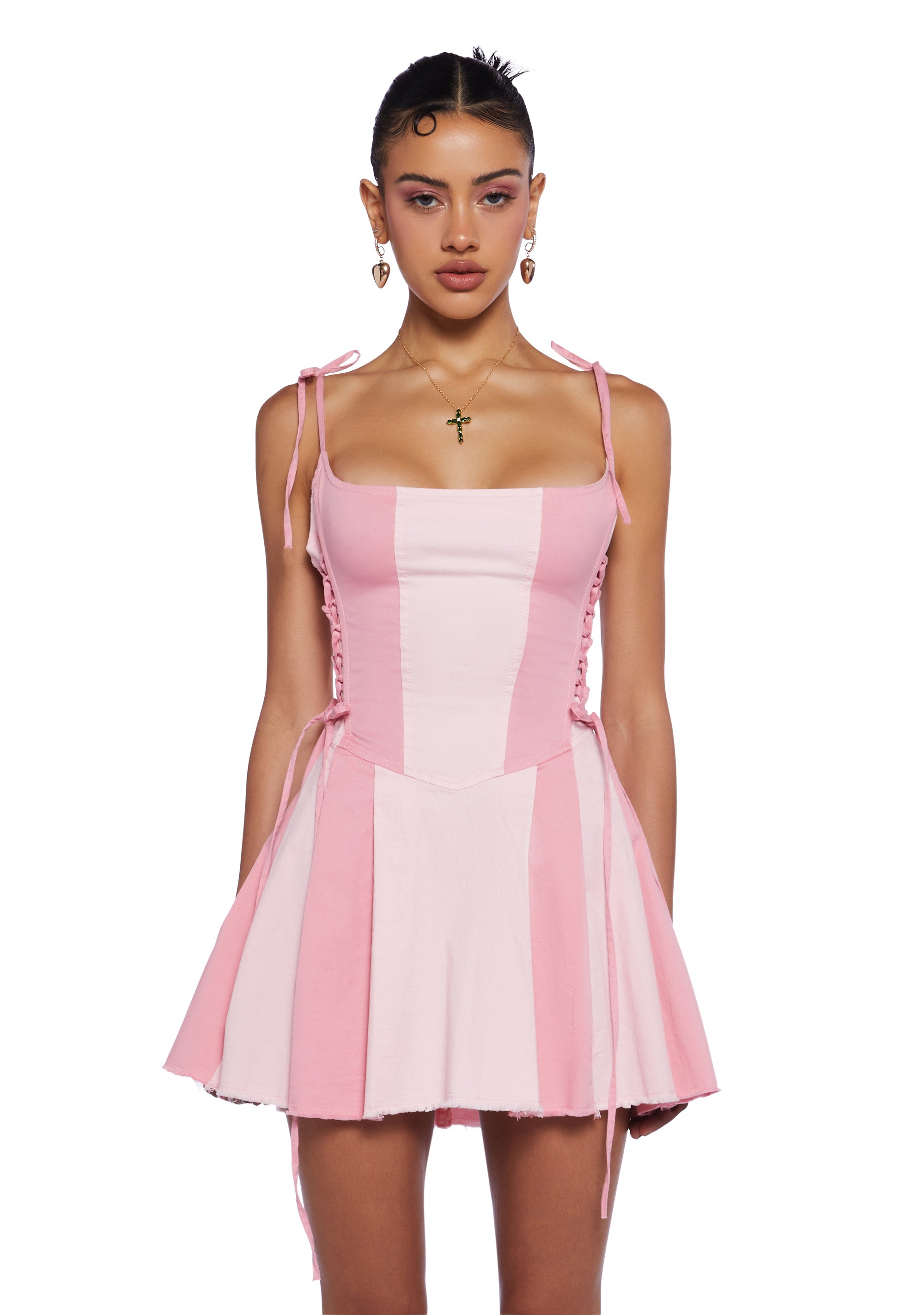Sugar Thrillz Colorblock Corset Mini Dress Sugar Thrillz Colorblock Corset Mini Dress