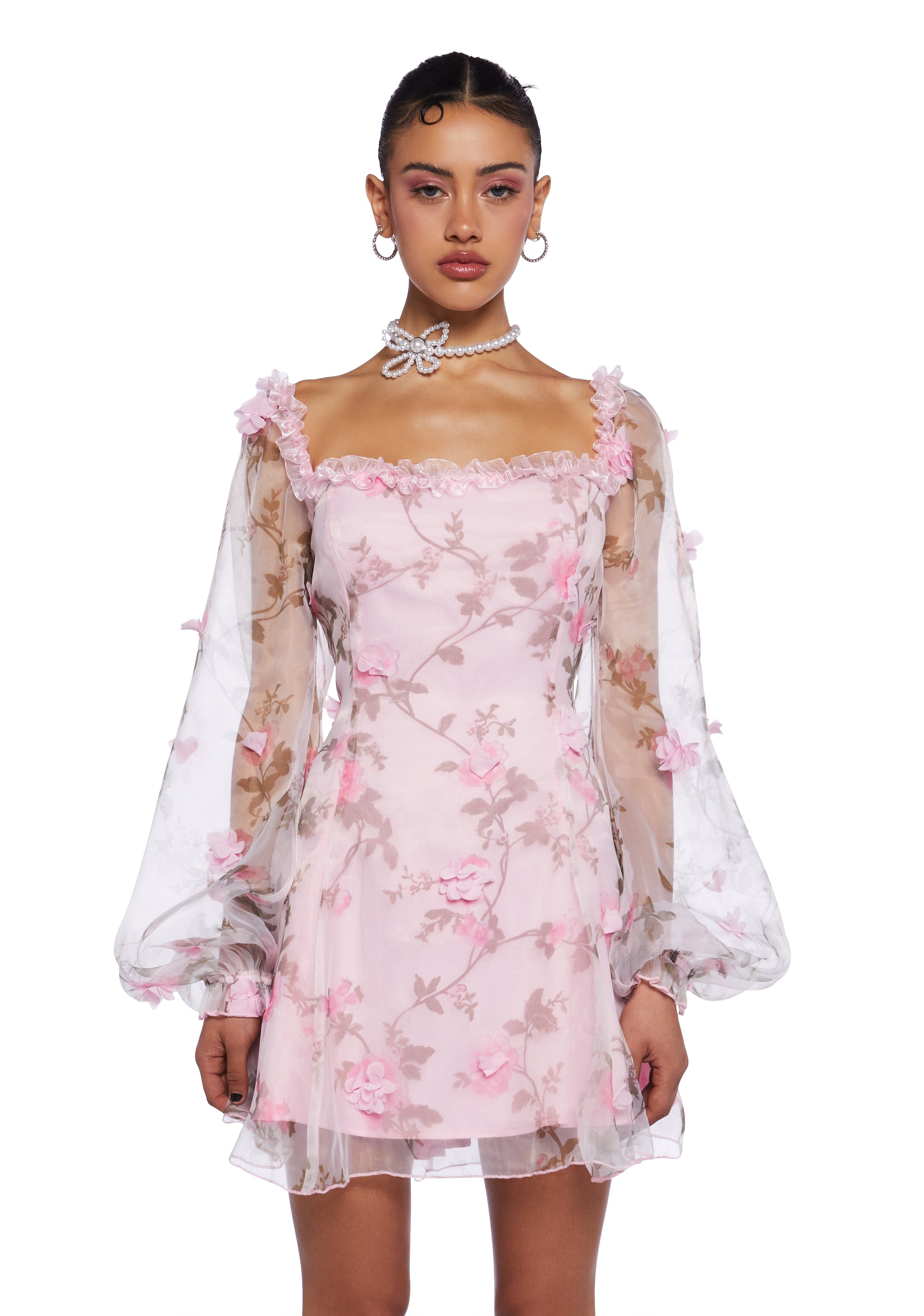 Sugar Thrillz 3D Flower Mini Dress