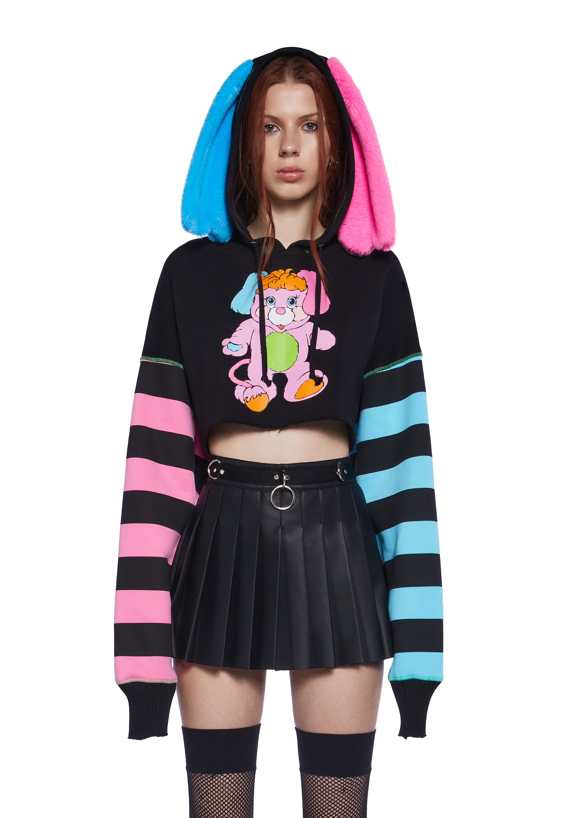 Pancake Popple Cropped Hoodie Large