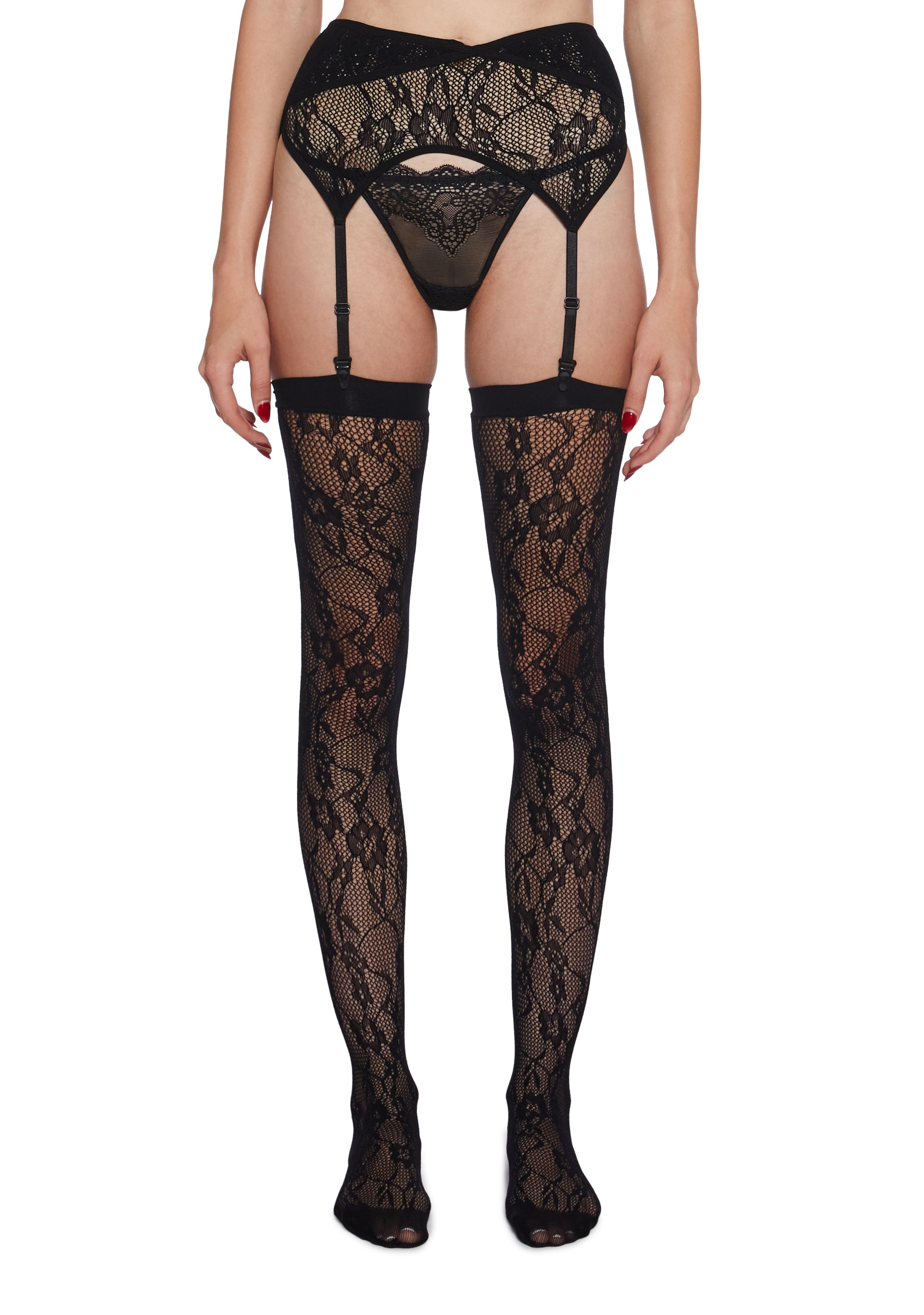 Thigh high garter set clearance