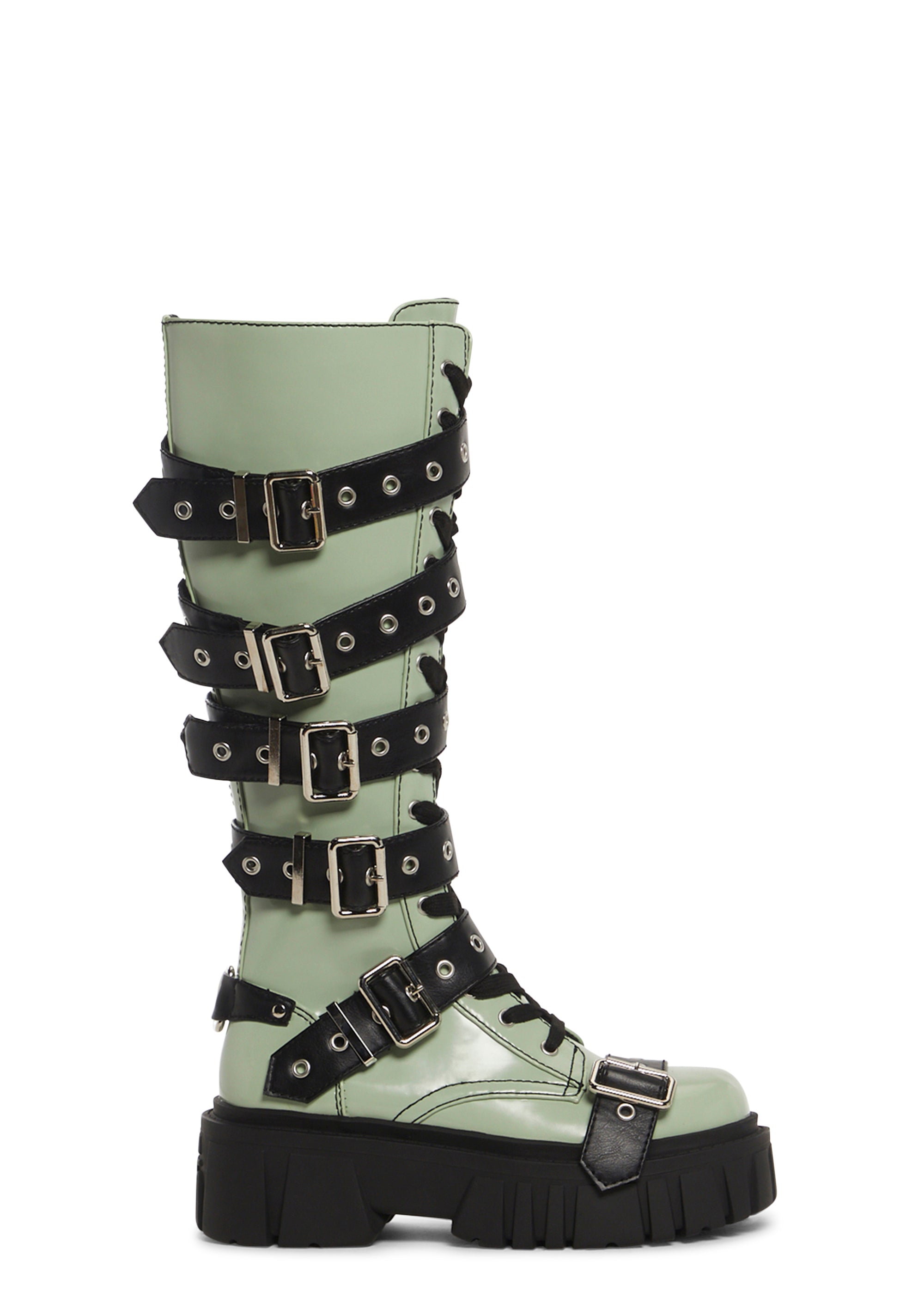 ☆韓国の人気☆【THREETIMES】☆Classic buckle boot.s☆ Korean Style Slouch Buckle Boots | AESTHETIC SHOES – Boogzel