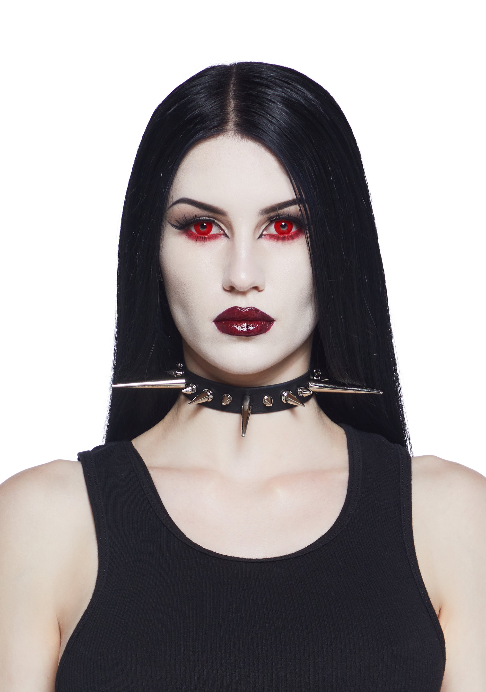 Widow Goth Spiked Statement Collar Silver – Dolls Kill