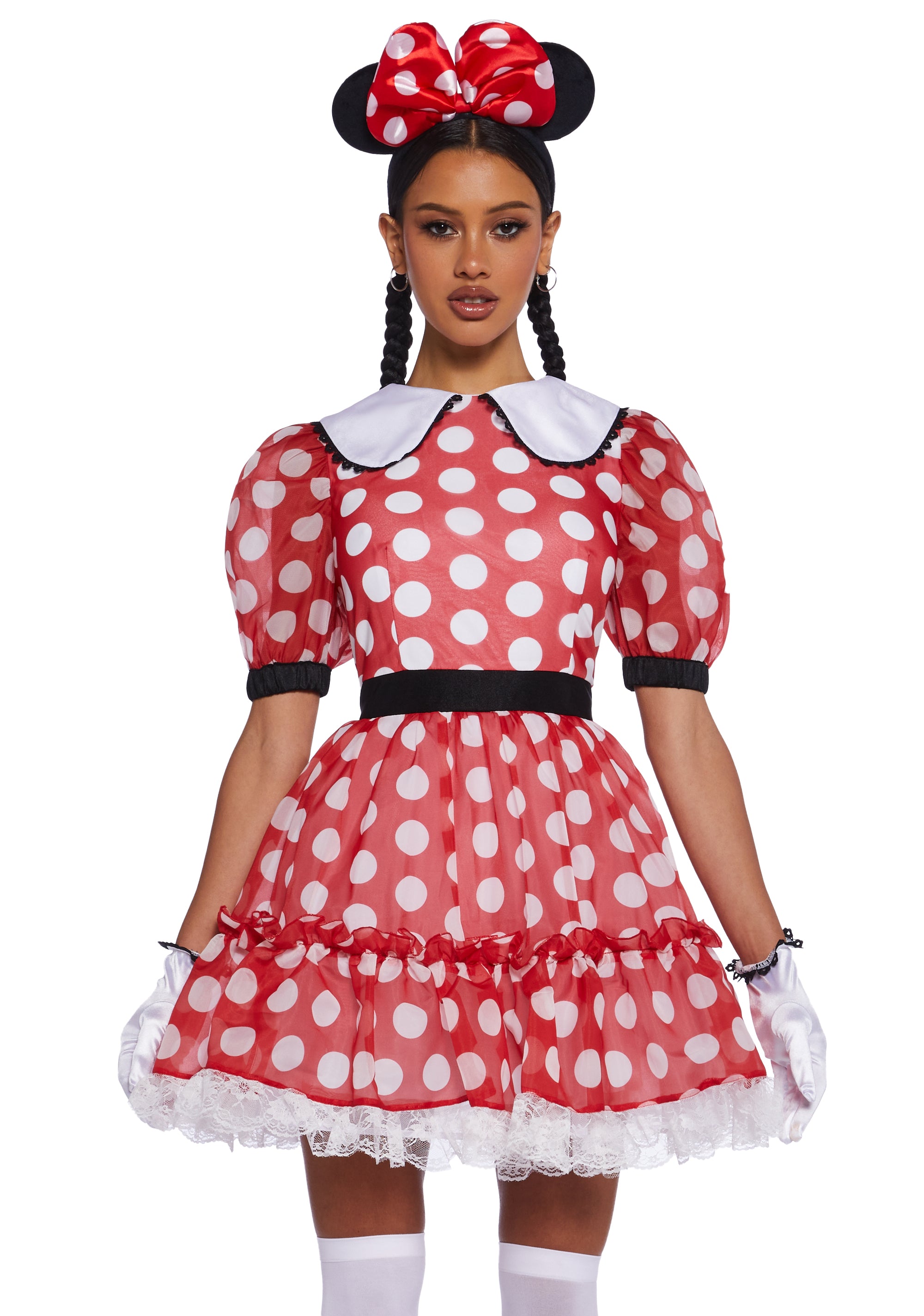 Girly Mouse Premium Costume Set - RED / SMALL | Adult | RED Girly Mouse Premium Costume Set - RED / SMALL | Adult | RED