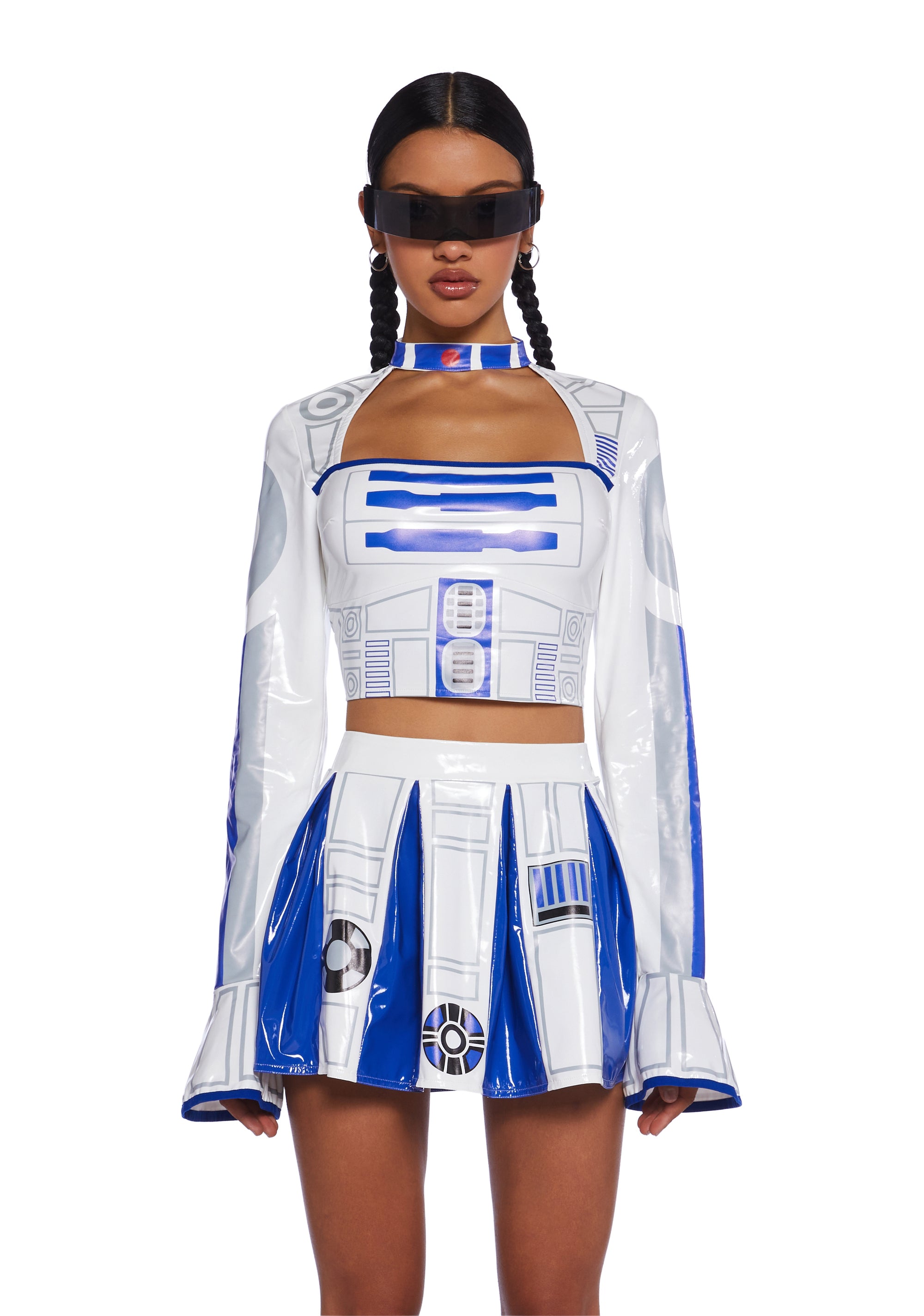 R2D2 Star Wars Robot Droid Costume Dress Set Disney Lucasfilm Sexy