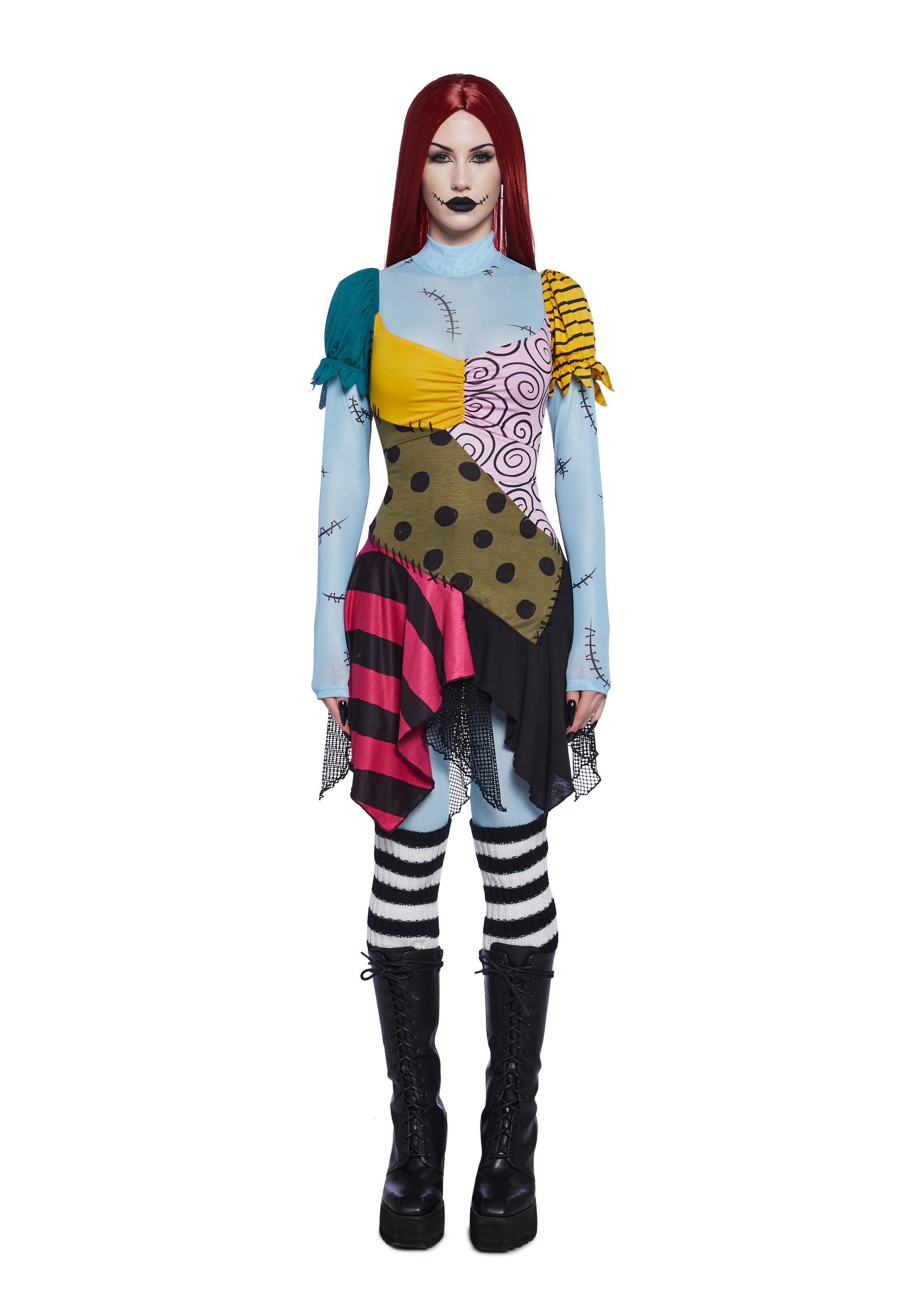Lovelorn Ragdoll Premium Costume And Wig Set COLORBLOCK / XX-SMALL Lovelorn Ragdoll Premium Costume And Wig Set COLORBLOCK / XX-SMALL