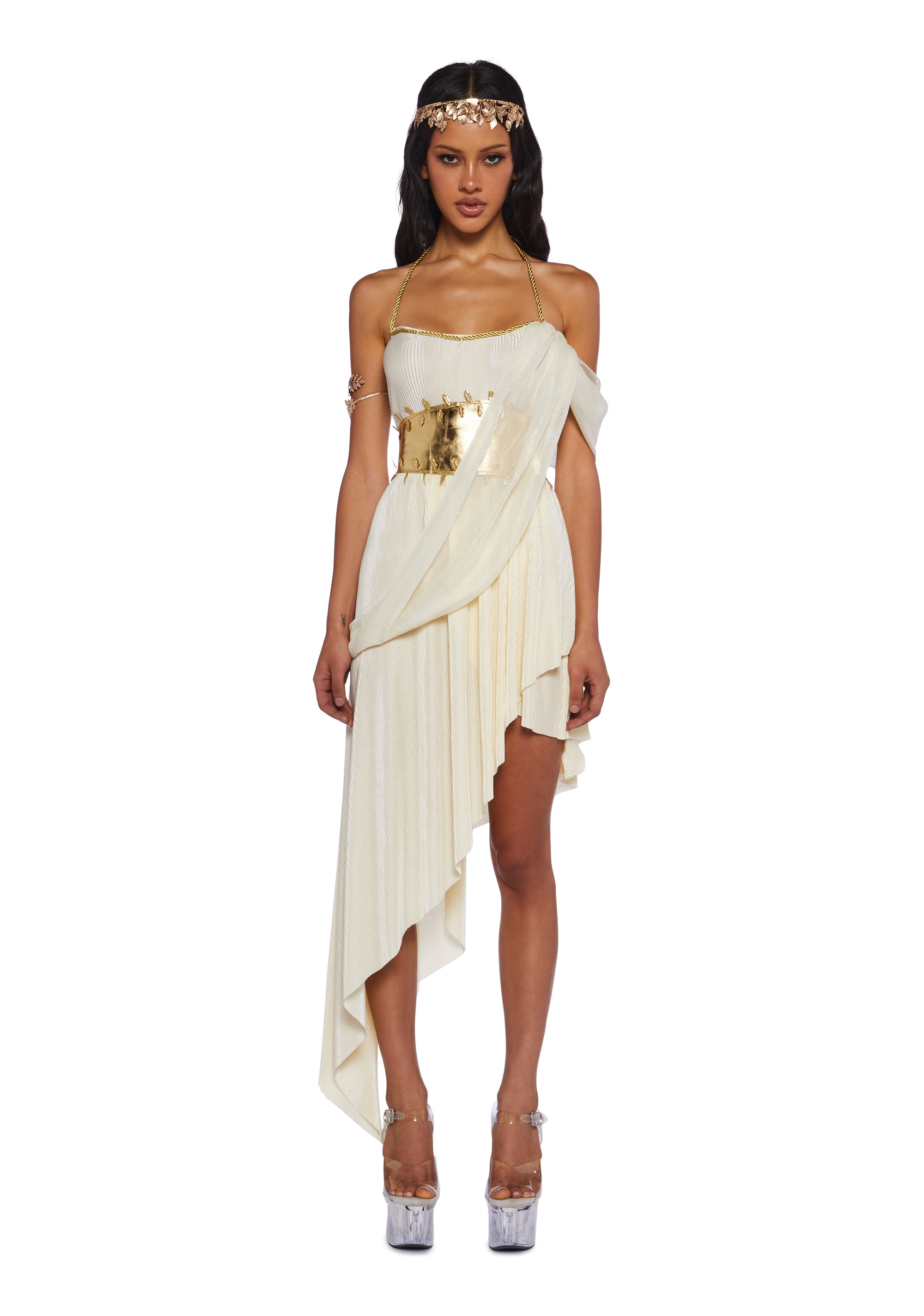 Greek Roman Goddess Aphrodite Athena Venus Sexy Womans Halloween Costume - Off White Dolls Kill Greek Roman Goddess Aphrodite Athena Venus Sexy Womans Halloween Costume - Off White Dolls Kill