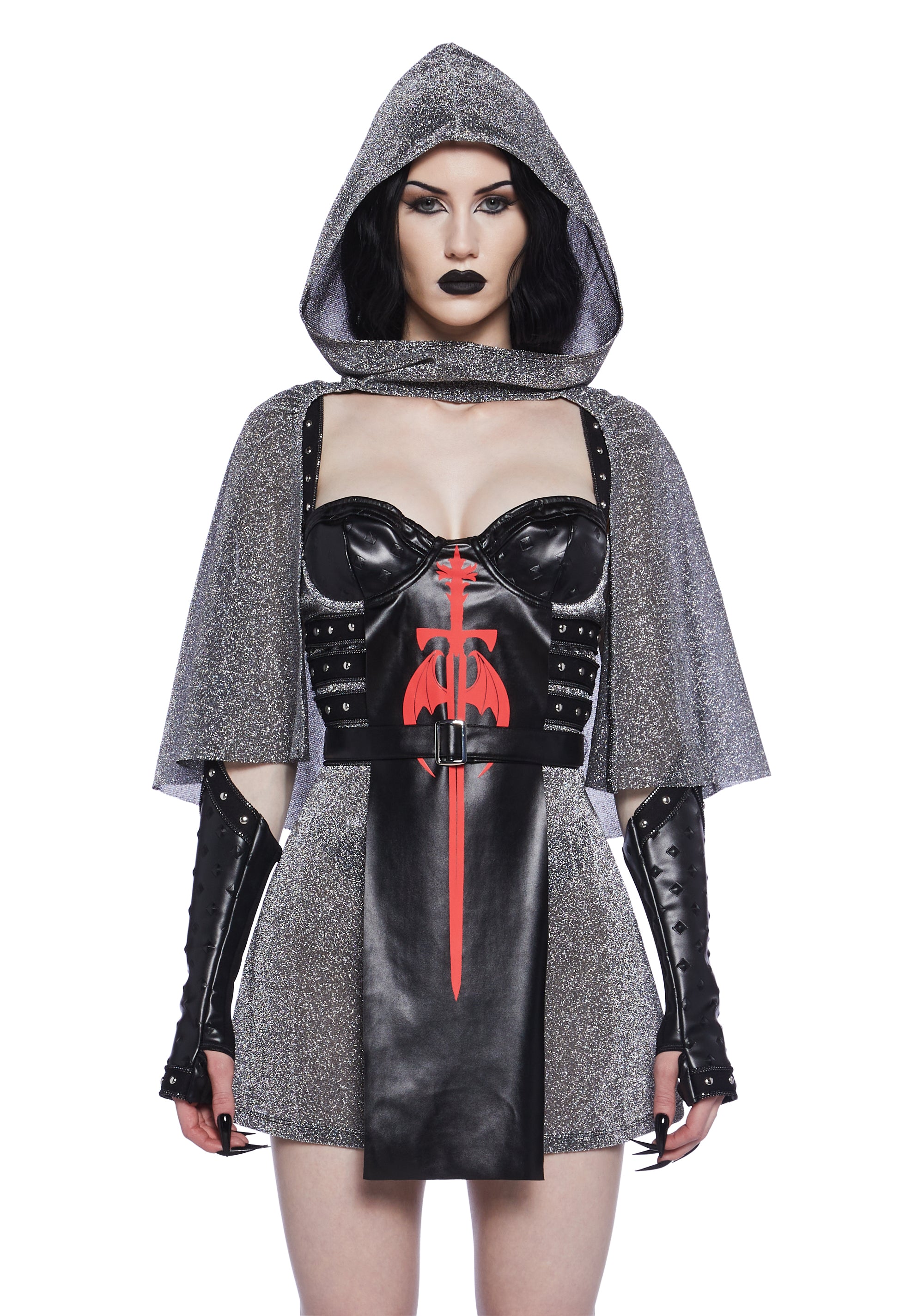 Sexy Womans Halloween Costume Medieval Knight Renaissance Costume Set Halloween - Black Dolls Kill Sexy Womans Halloween Costume Medieval Knight Renaissance Costume Set Halloween - Black Dolls Kill