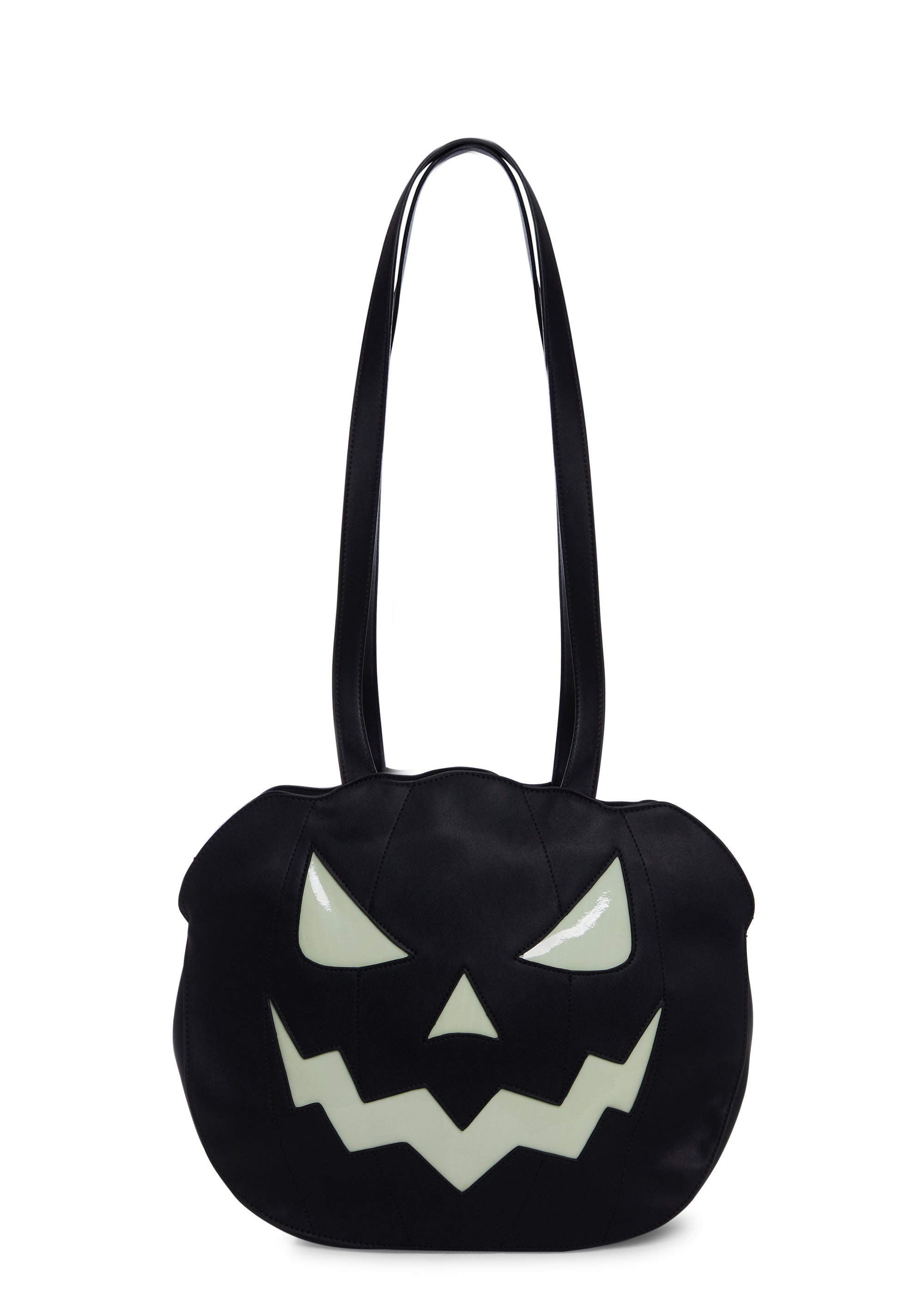 Trickz N' Treatz Glow In The Dark Pumpkin Tote Bag - Black – Dolls