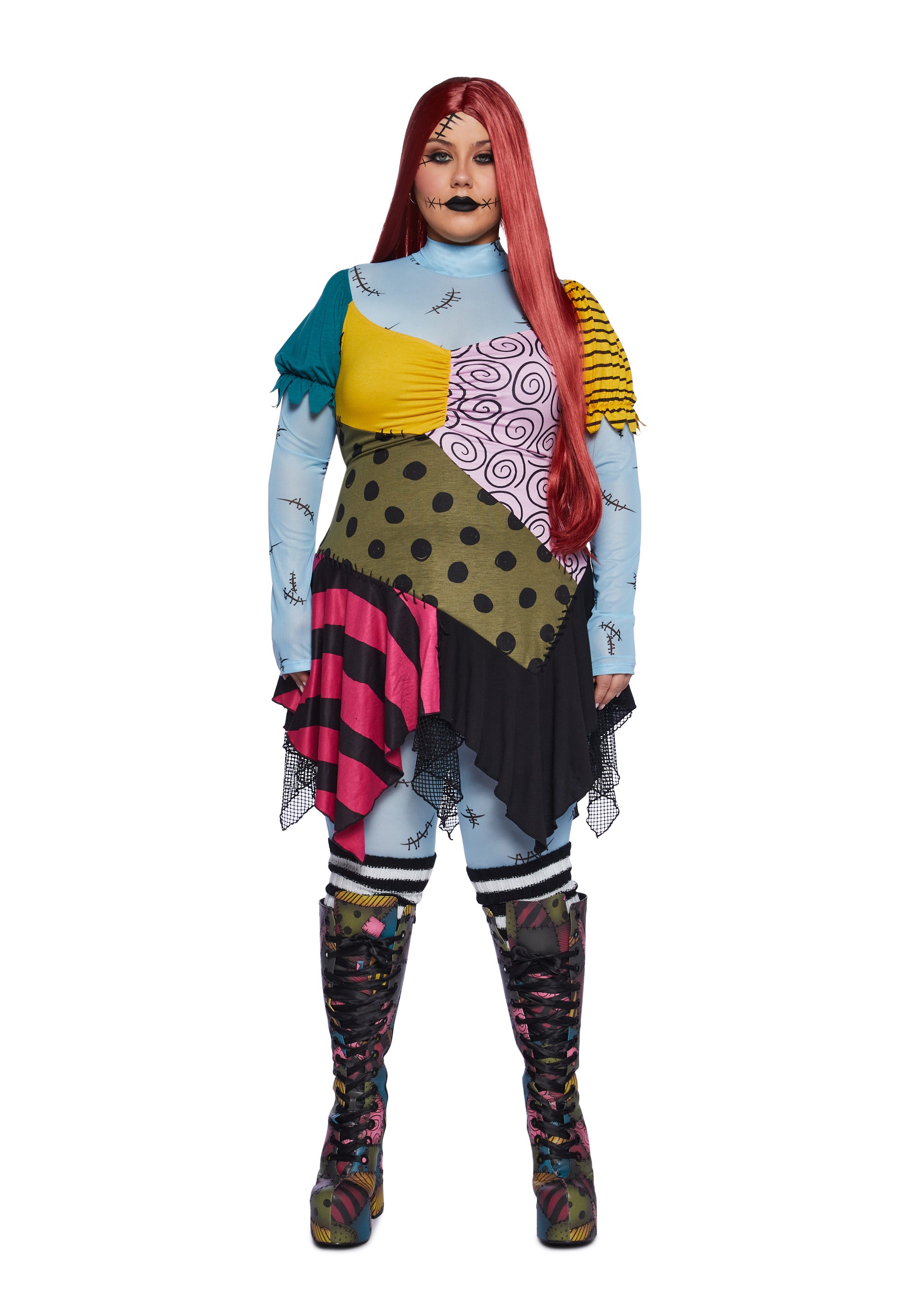 plus size sally dress nightmare before christmas The Nightmare Before Christmas Sally T-Shirt Dress Plus Size