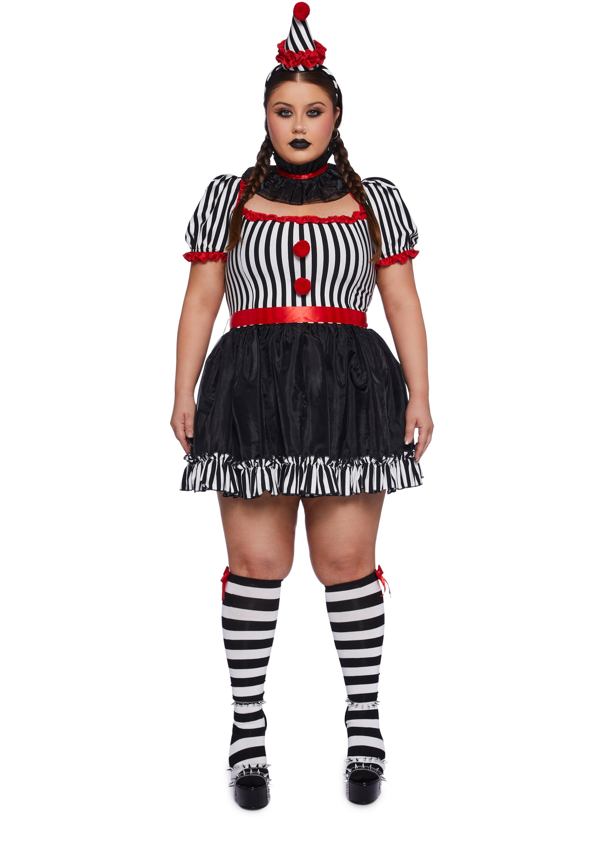 Plus size clown dress cheap