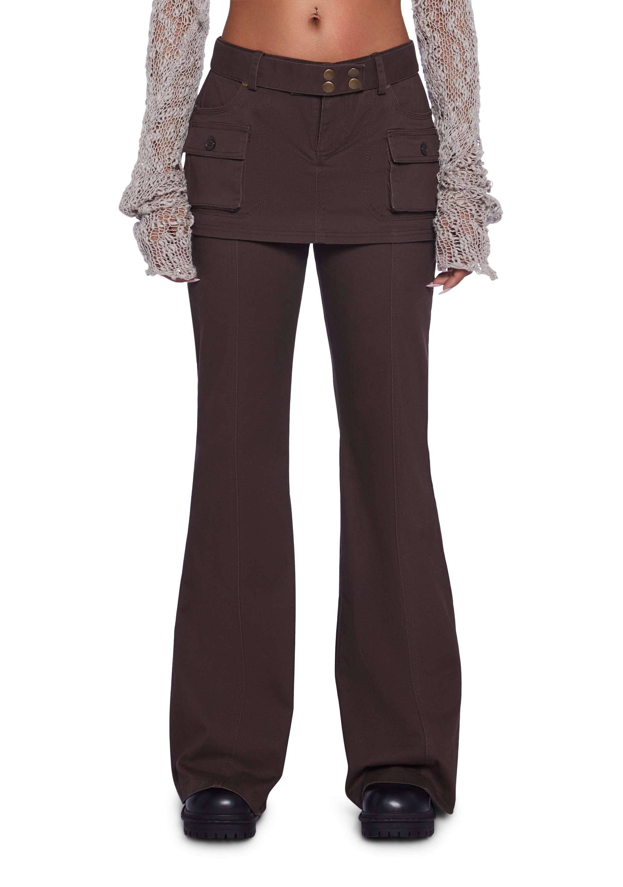 ★CERRIC★BELT BAG LAYERED PANTS★1429★Khaki★韓国★大人気 BELT BAG LAYERED PANTS / KHAKI - CERRIC