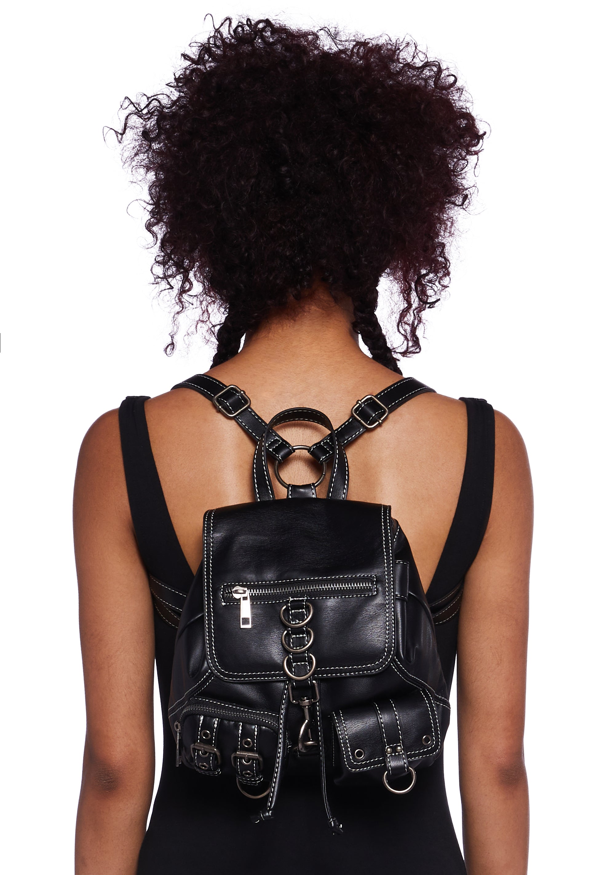 Mini backpack vegan leather shop