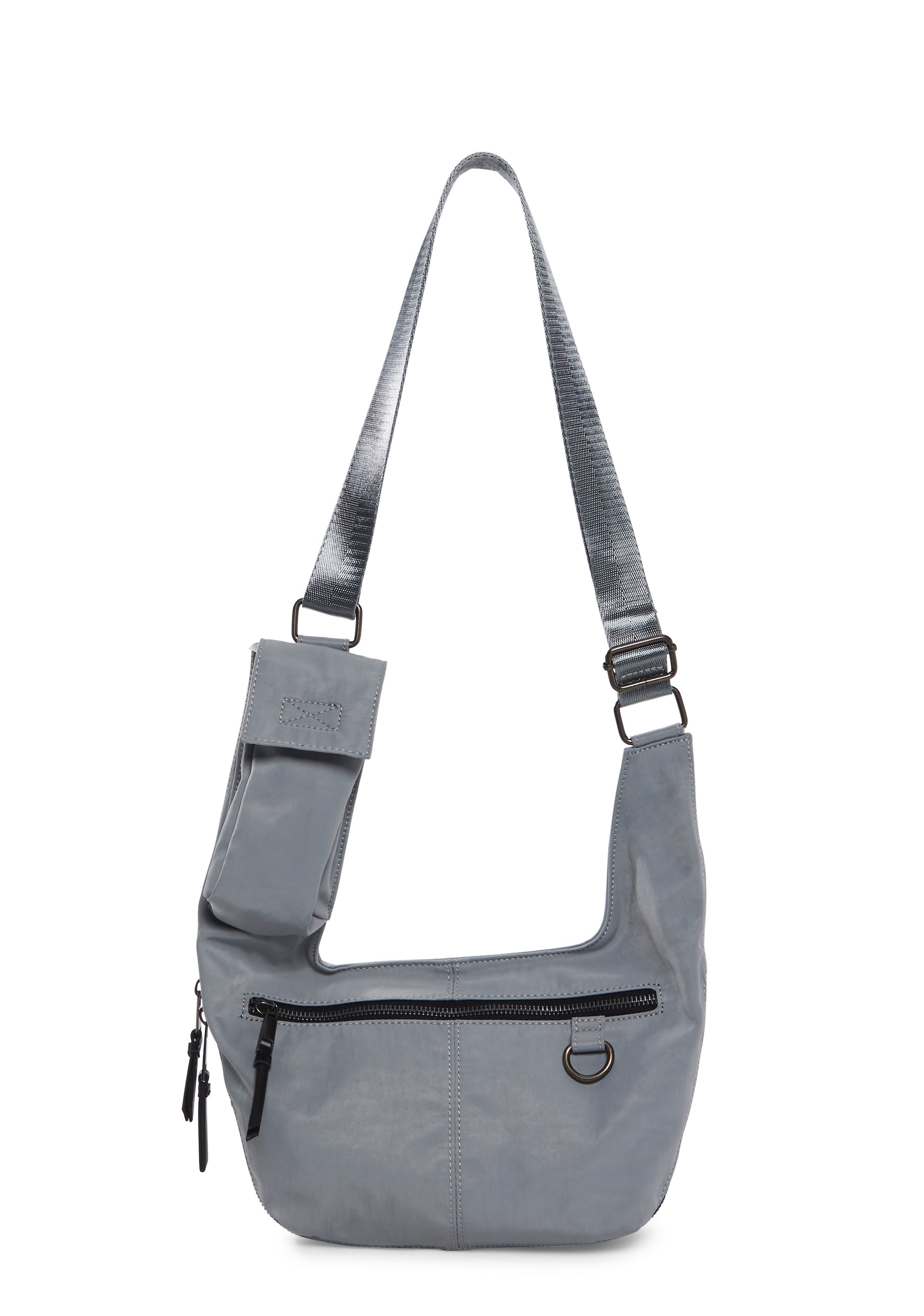 Current Mood Y2K Utility Crossbody Bag Reflective Retro Gray Dolls Kill