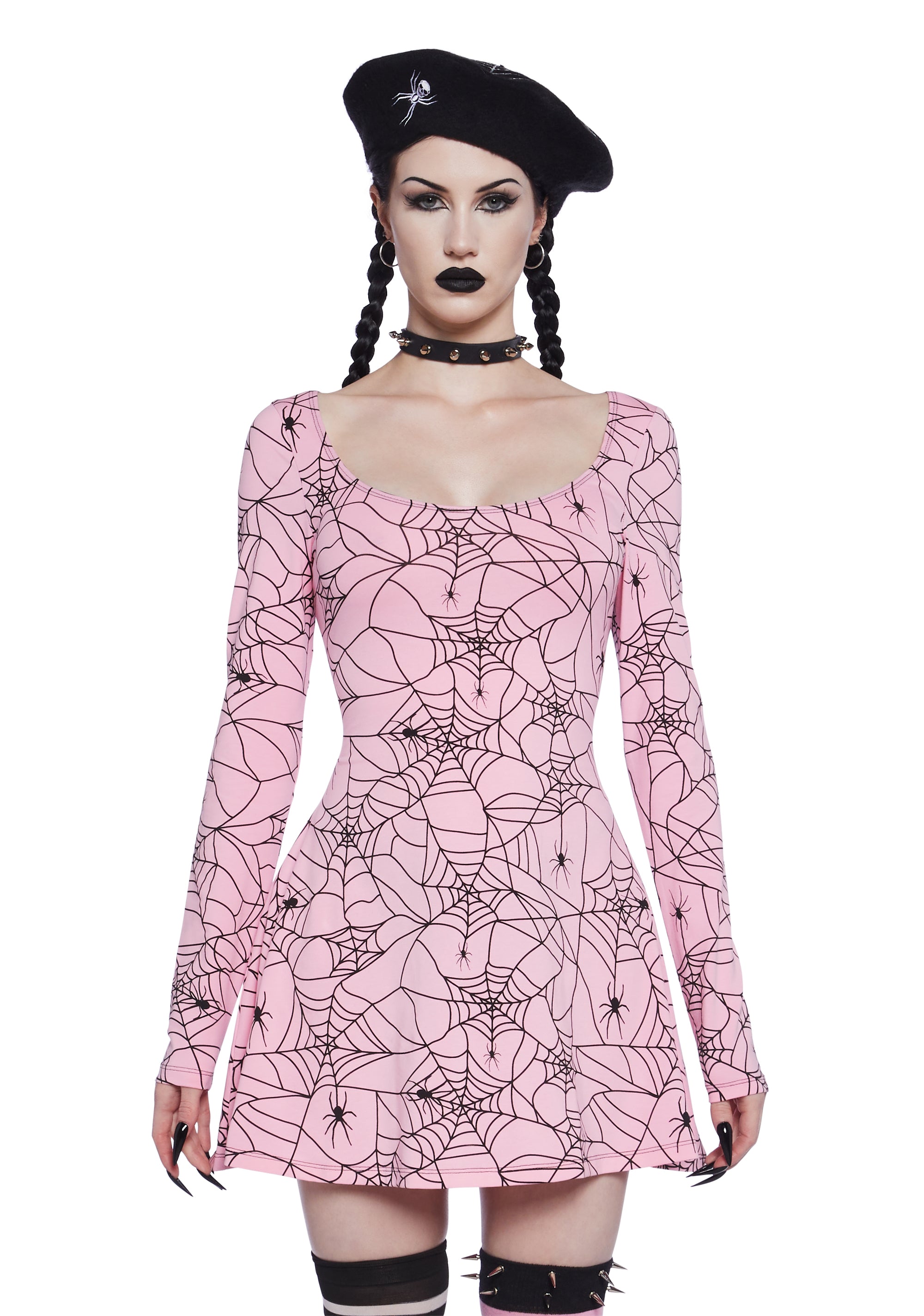 pink dress dollskill Sugar Thrillz Strapless Taffeta Corset Dress