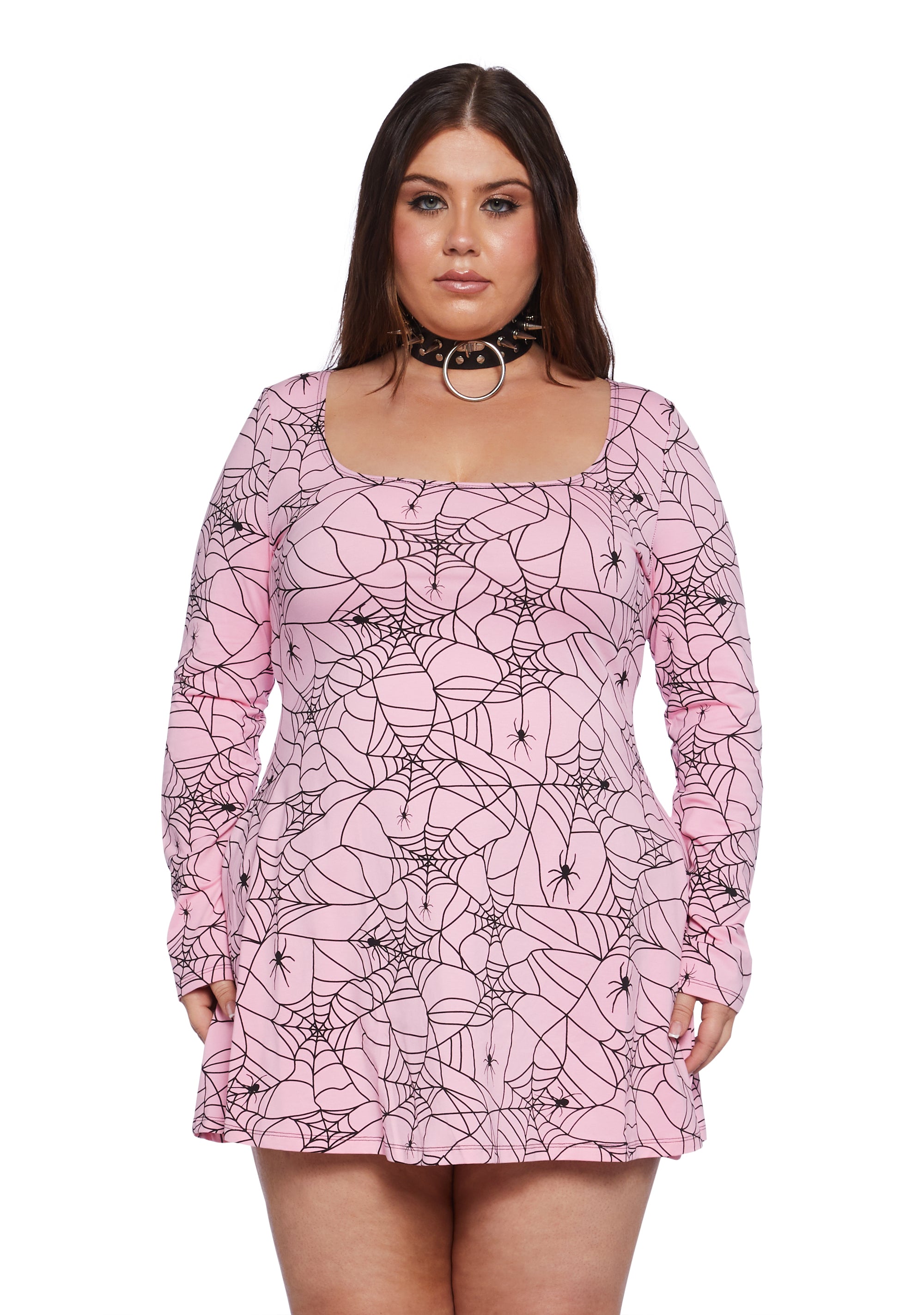 Plus Webbed Whimsy Mini Dress 3X