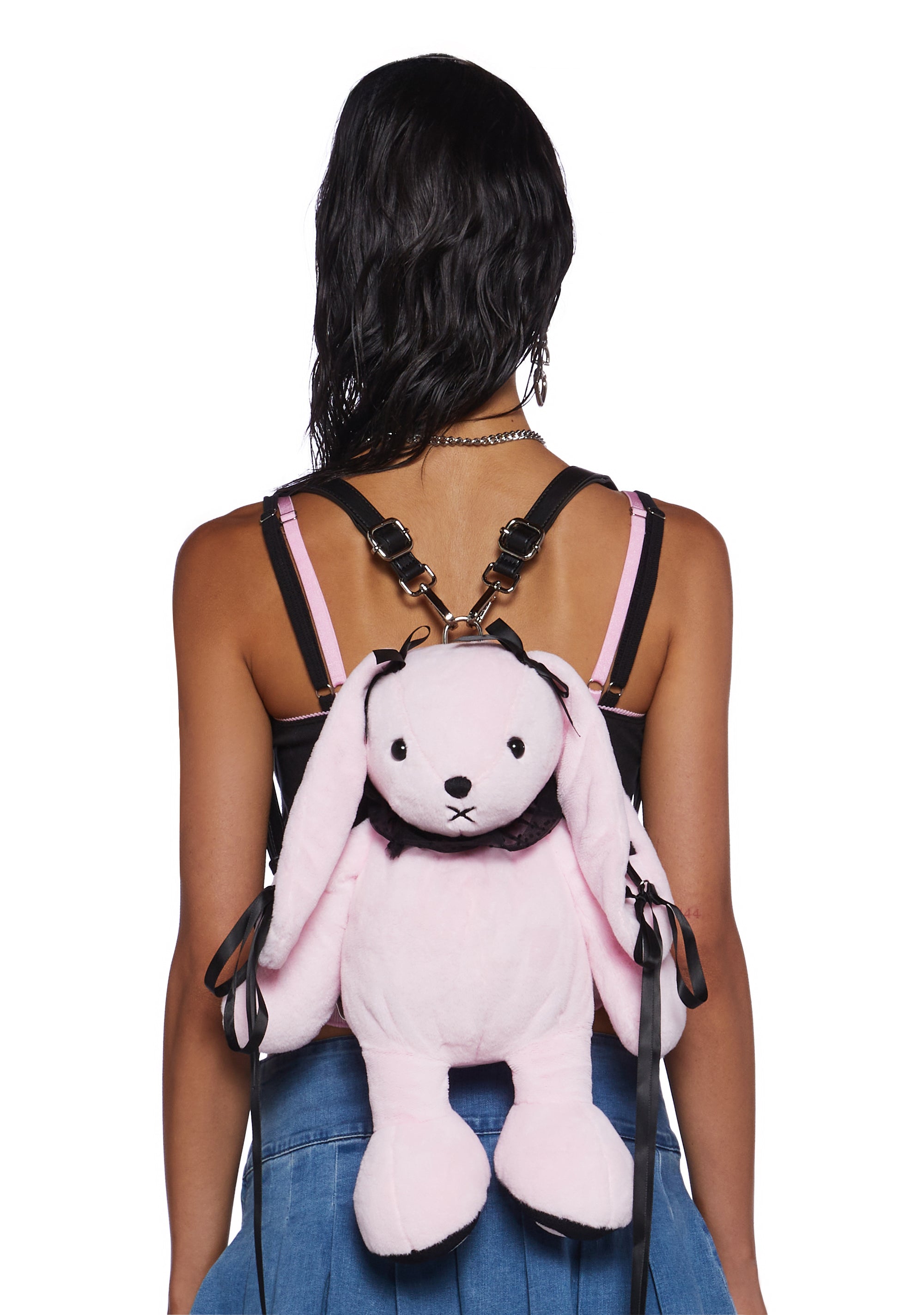 Dolls Kill Bunny Backpack Sugar Thrillz Lace Up Frilly Bunny Plush