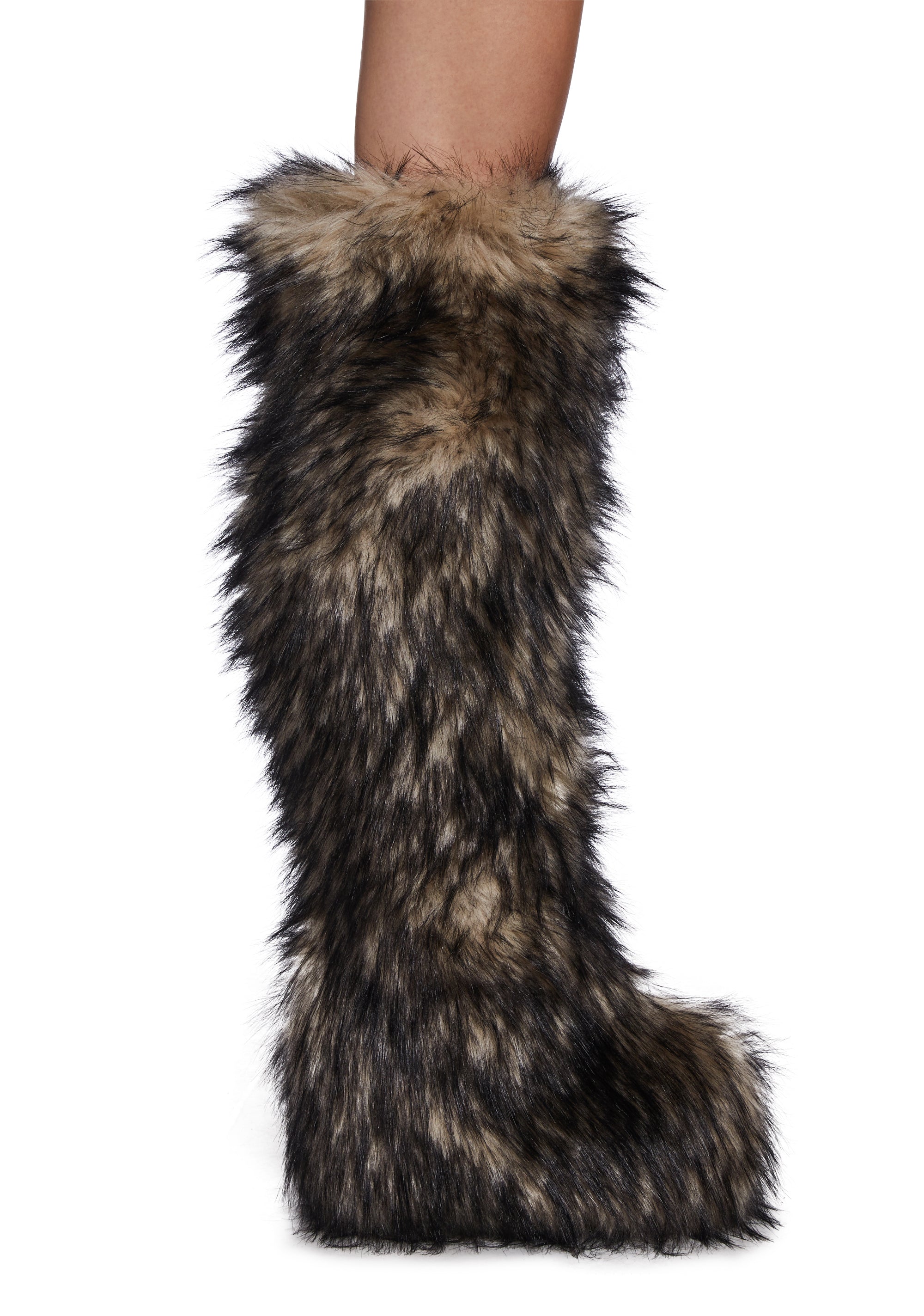 Thigh high furry boots 2025