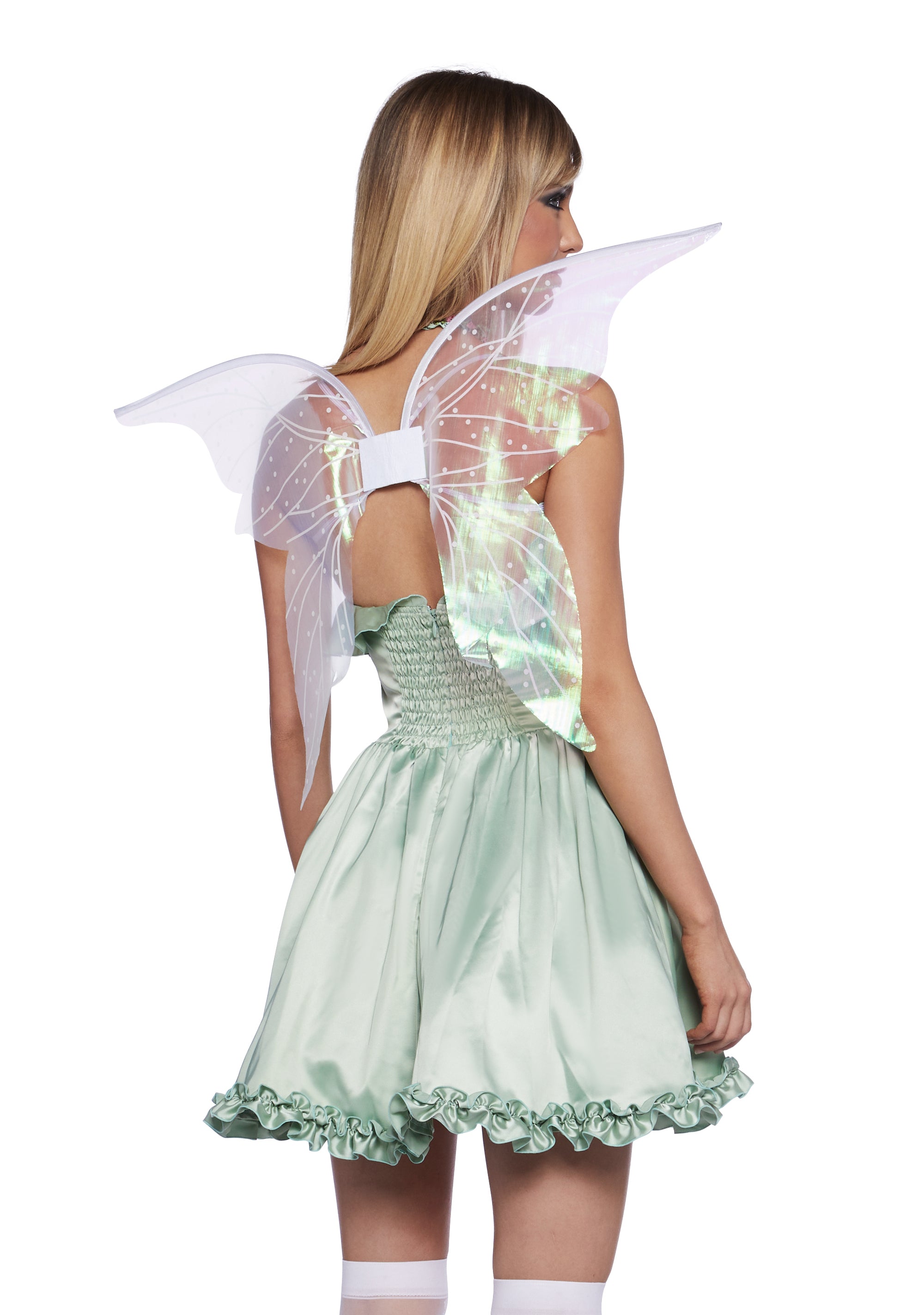 green emerald velvet dress Amazon.com: Adult Disney Fairies Iridessa Costume for Women main image 0