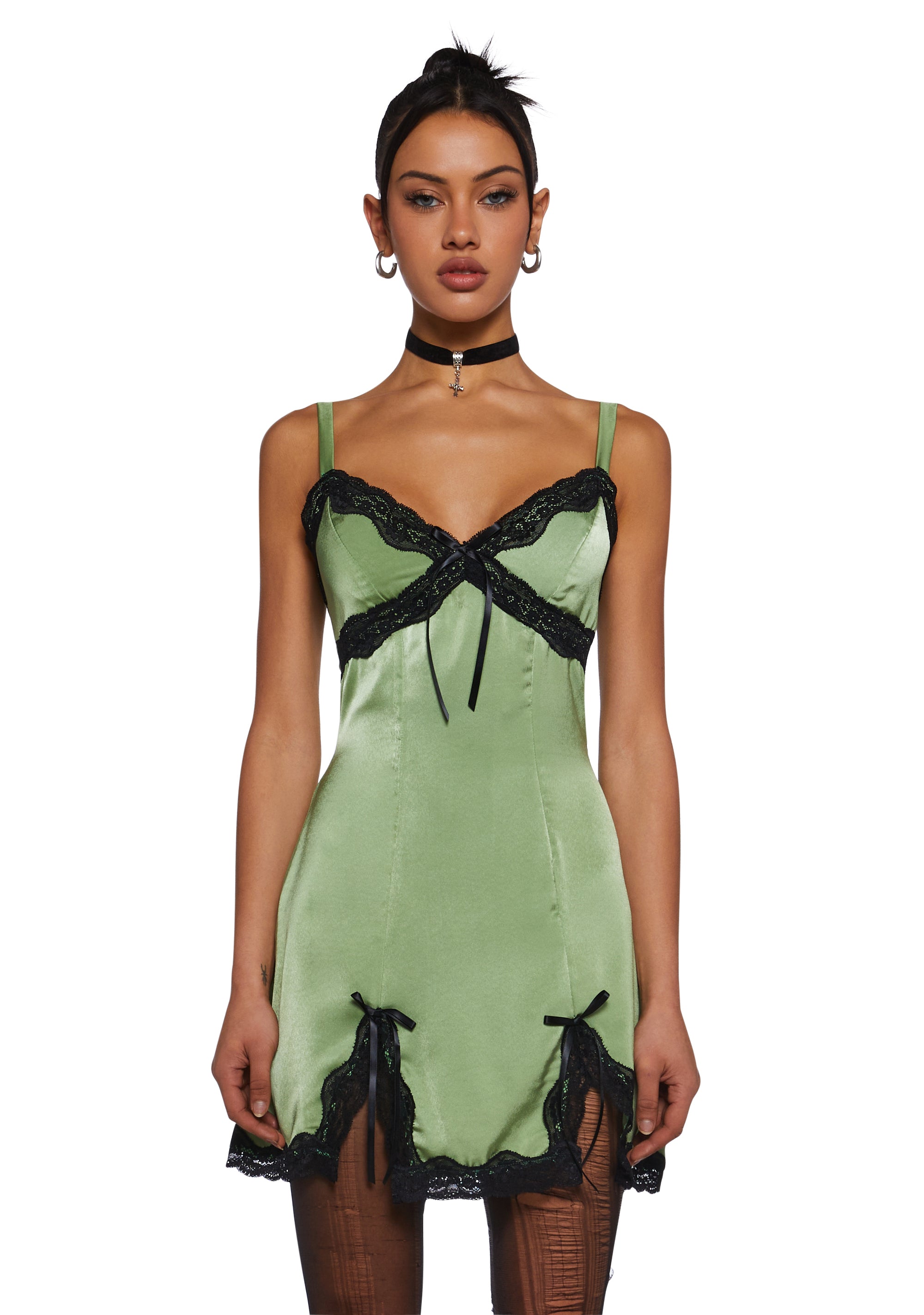 green grunge dress Marate Puff Sleeve Mini Dress in Grunge Floral Khaki