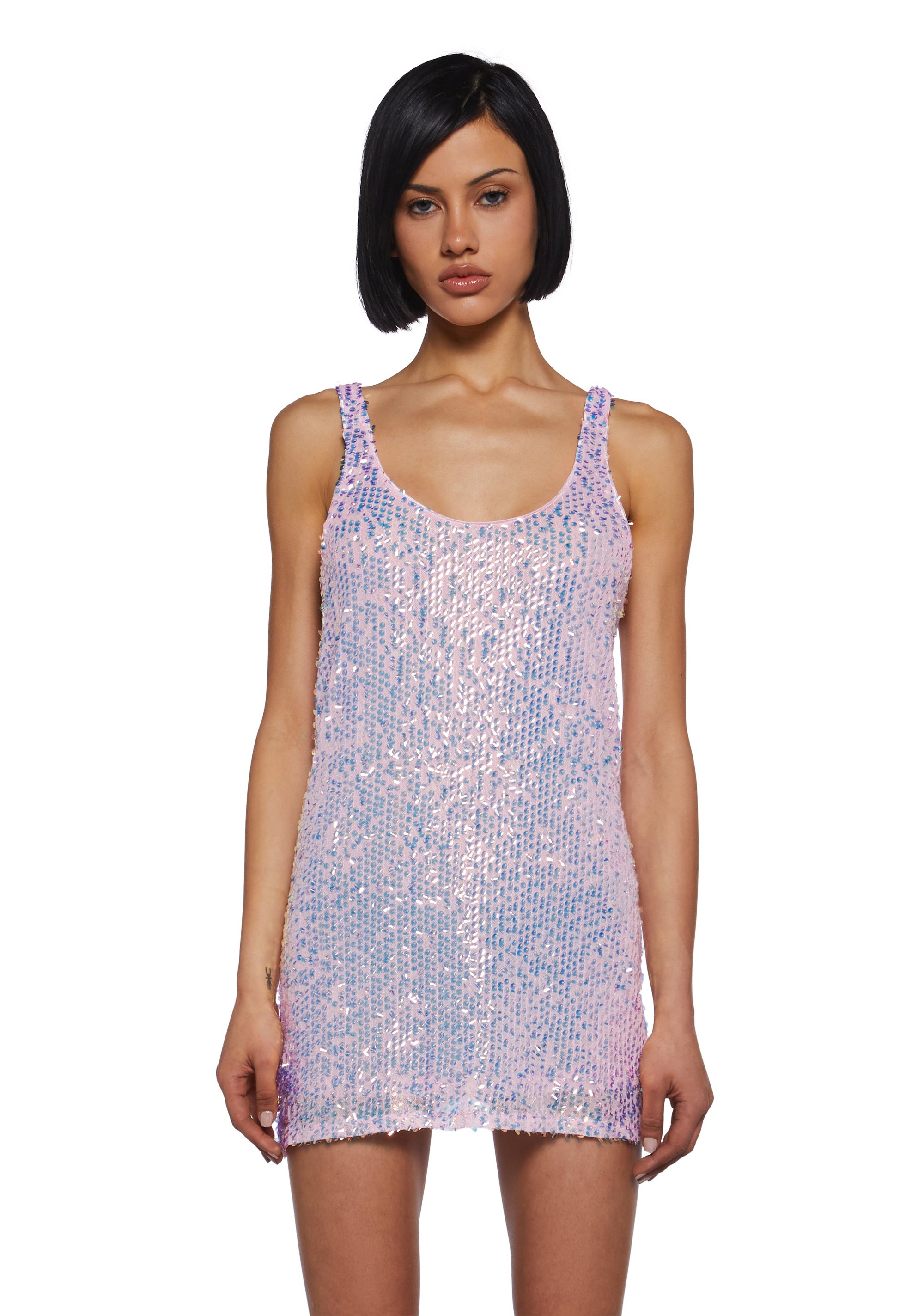 Celestial Gaze Mini Dress PINK / X-SMALL Celestial Gaze Mini Dress PINK / X-SMALL