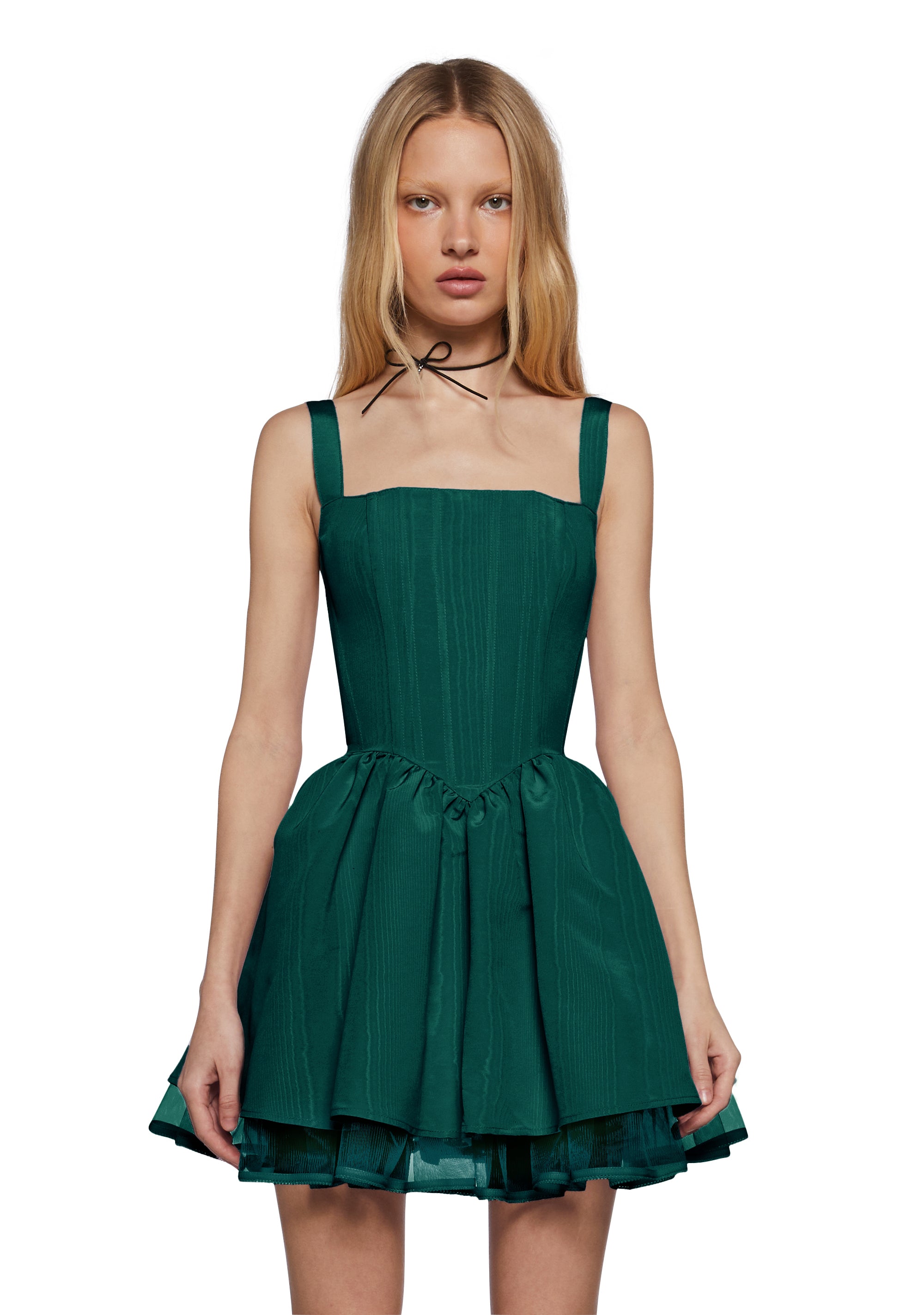 Taffeta Corset Dress Sugar Thrillz - Green Dolls Kill Taffeta Corset Dress Sugar Thrillz - Green Dolls Kill