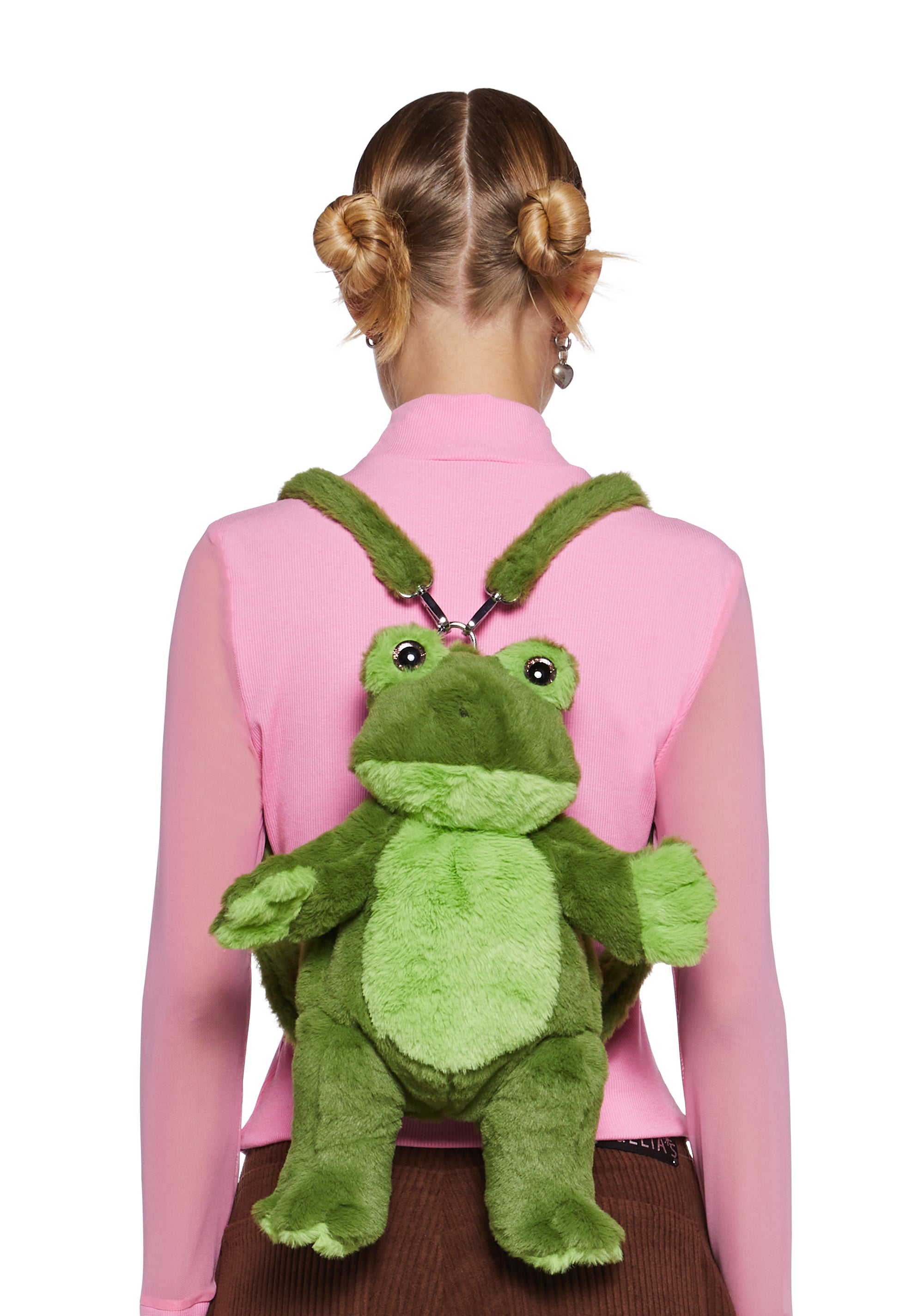 Plush Faux Fur Frog Mini Backpack Delia's Green – Dolls Kill