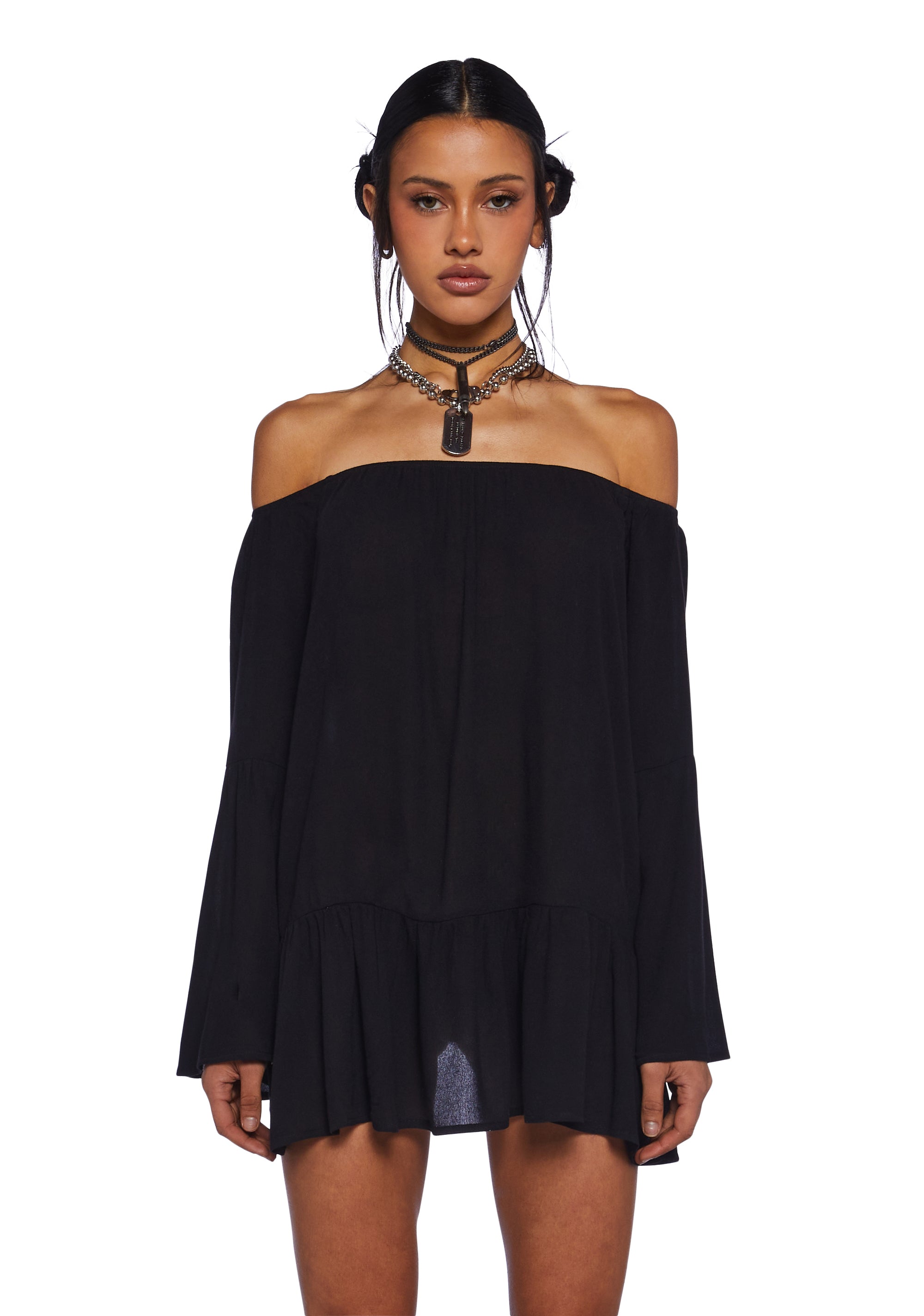 Della Sleeve Oversized Tunic Top main image 1