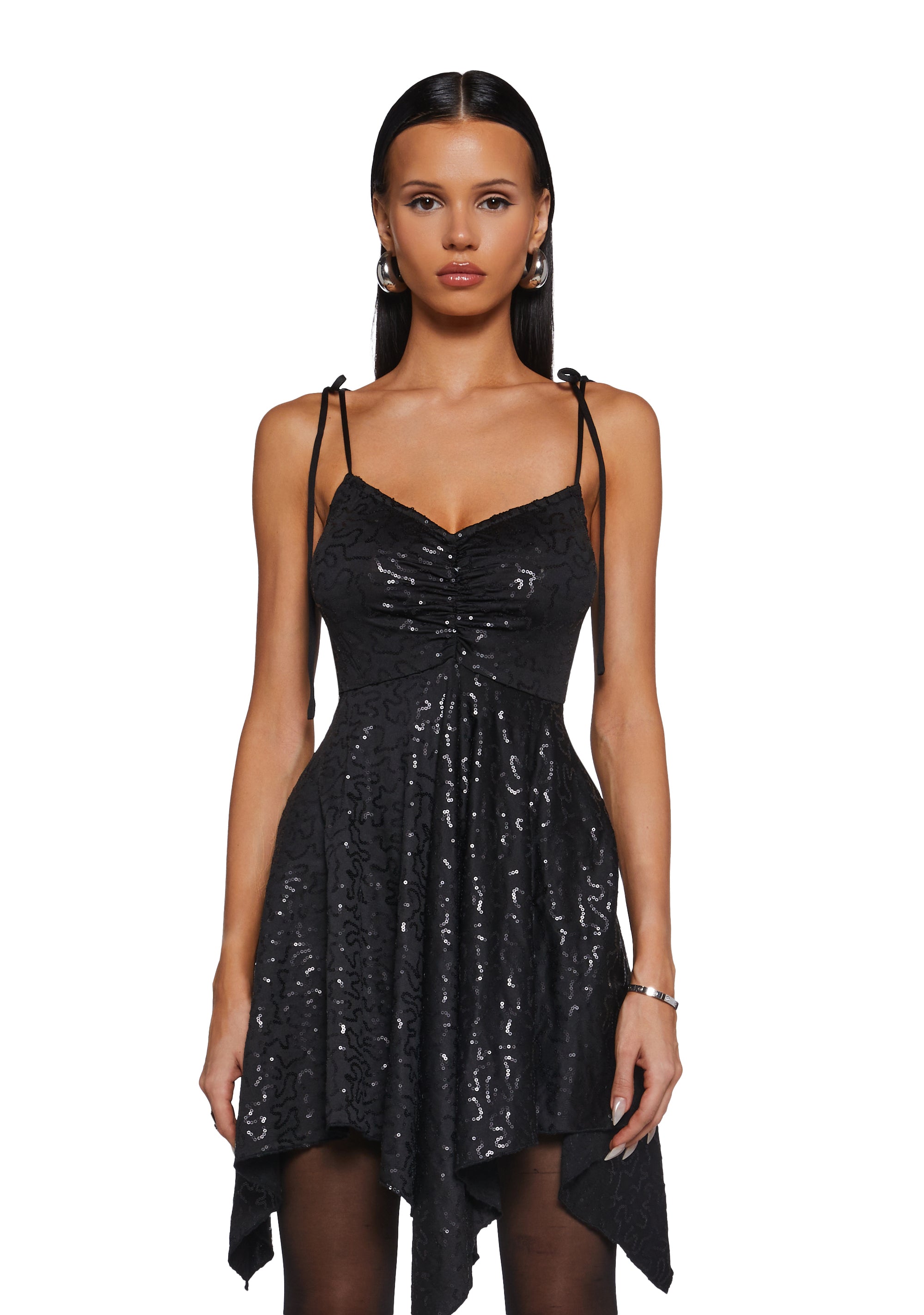 Womens Sexy Sequin Mini Dress NYE Current Mood