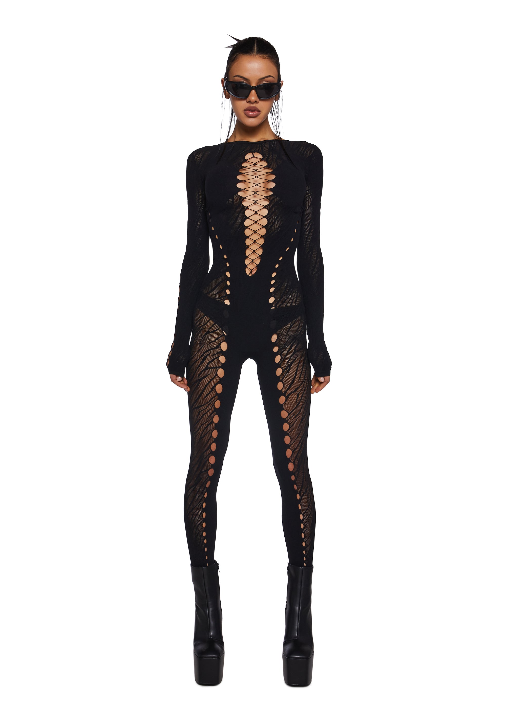 Bloodlust Mesh Cutout Catsuit