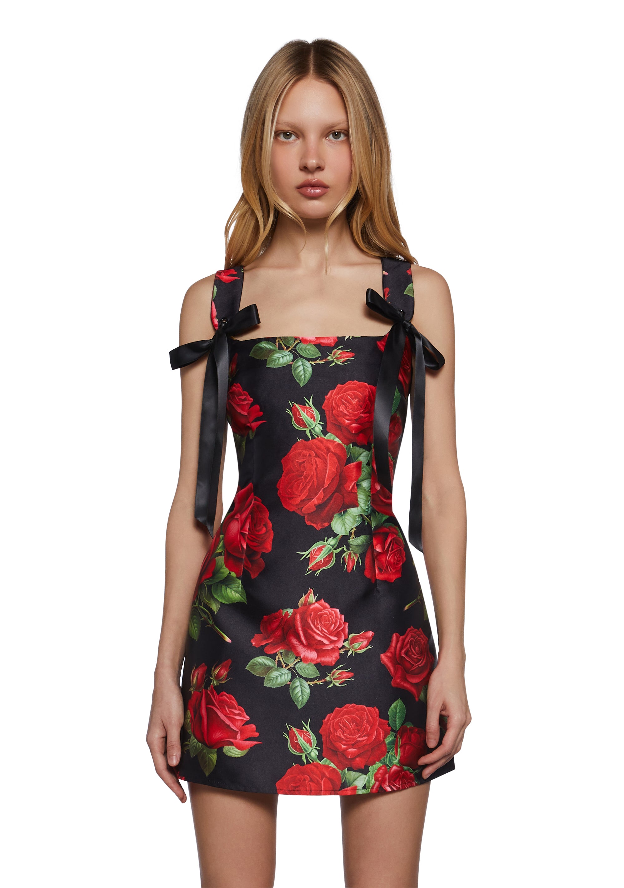 Womens Rose Print Mini Dress Sugar Thrillz - Multi Dolls Kill Womens Rose Print Mini Dress Sugar Thrillz - Multi Dolls Kill