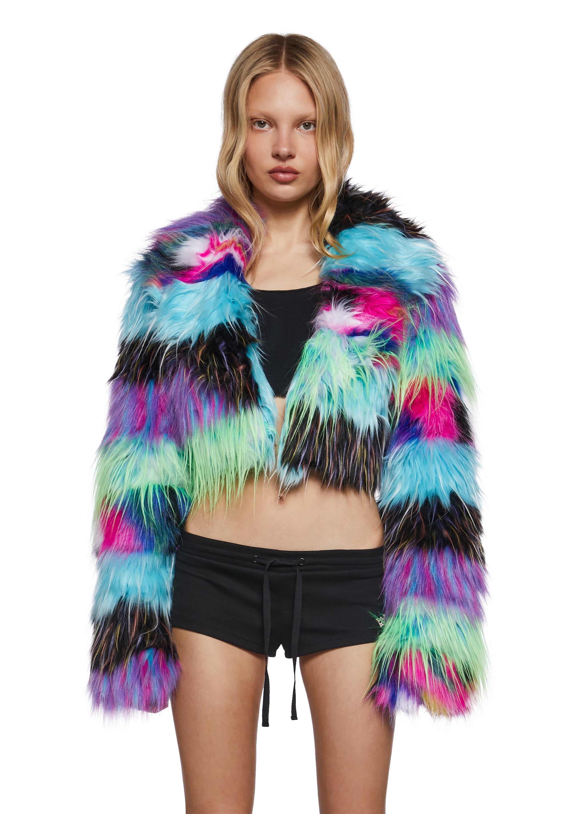 Dolls Kill x Emily The Strange Shaggy Faux Fur Cat Ear