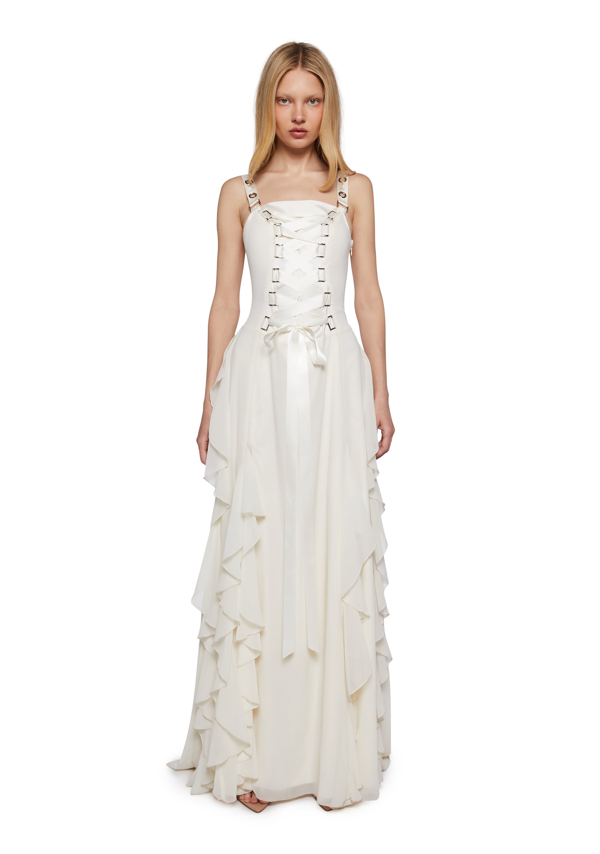 Womens Prom Special Occasion Fairy Lace Up Maxi Dress Unholy - Off White Dolls Kill Womens Prom Special Occasion Fairy Lace Up Maxi Dress Unholy - Off White Dolls Kill
