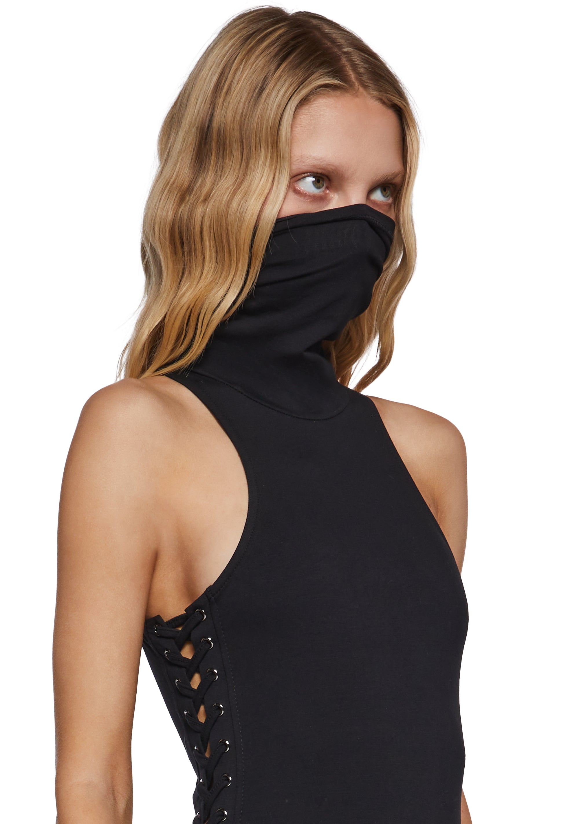 Ambient Lace-Up Midi Dress - alternate