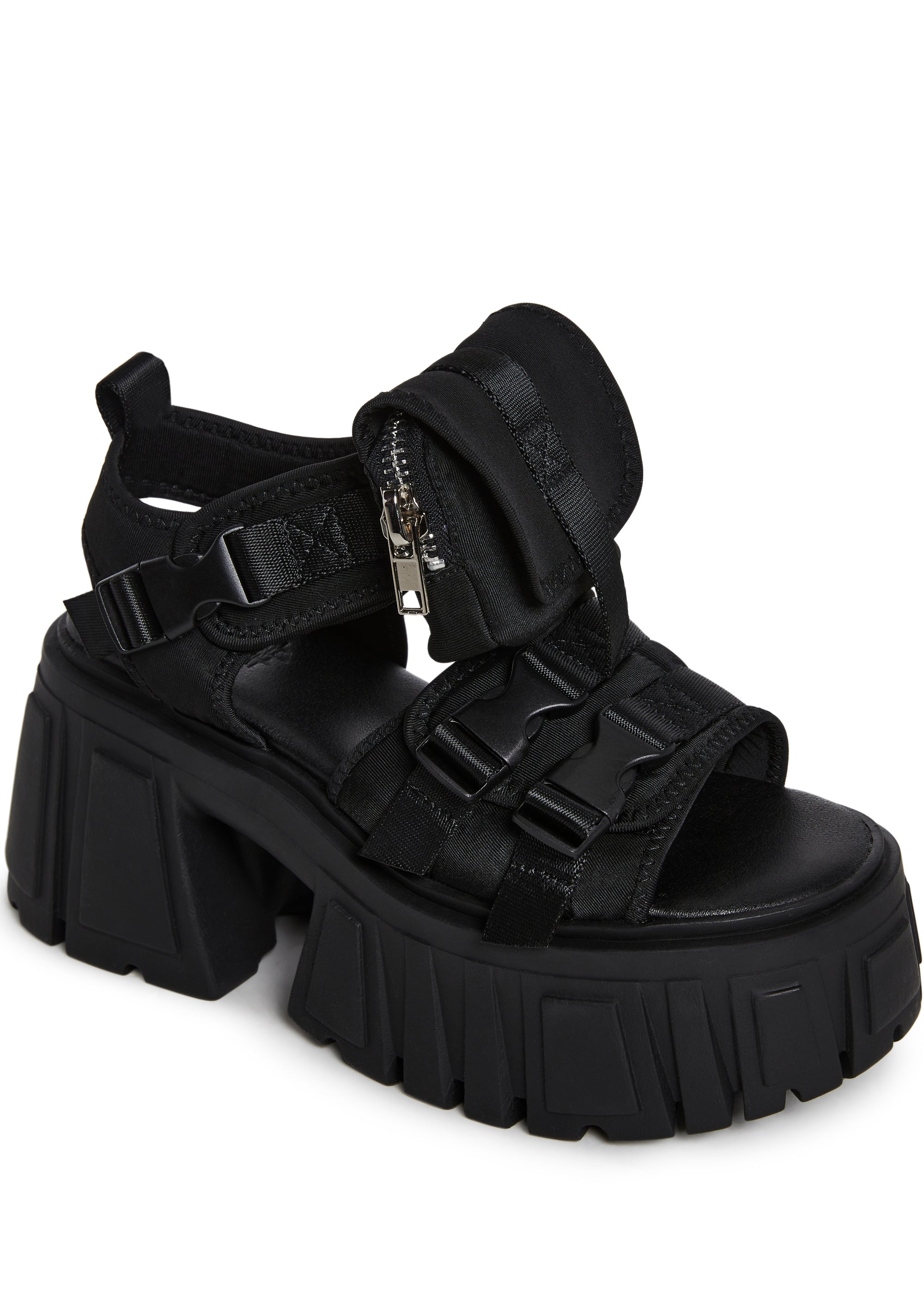 Utopia Platform Sandals - Black - alternate