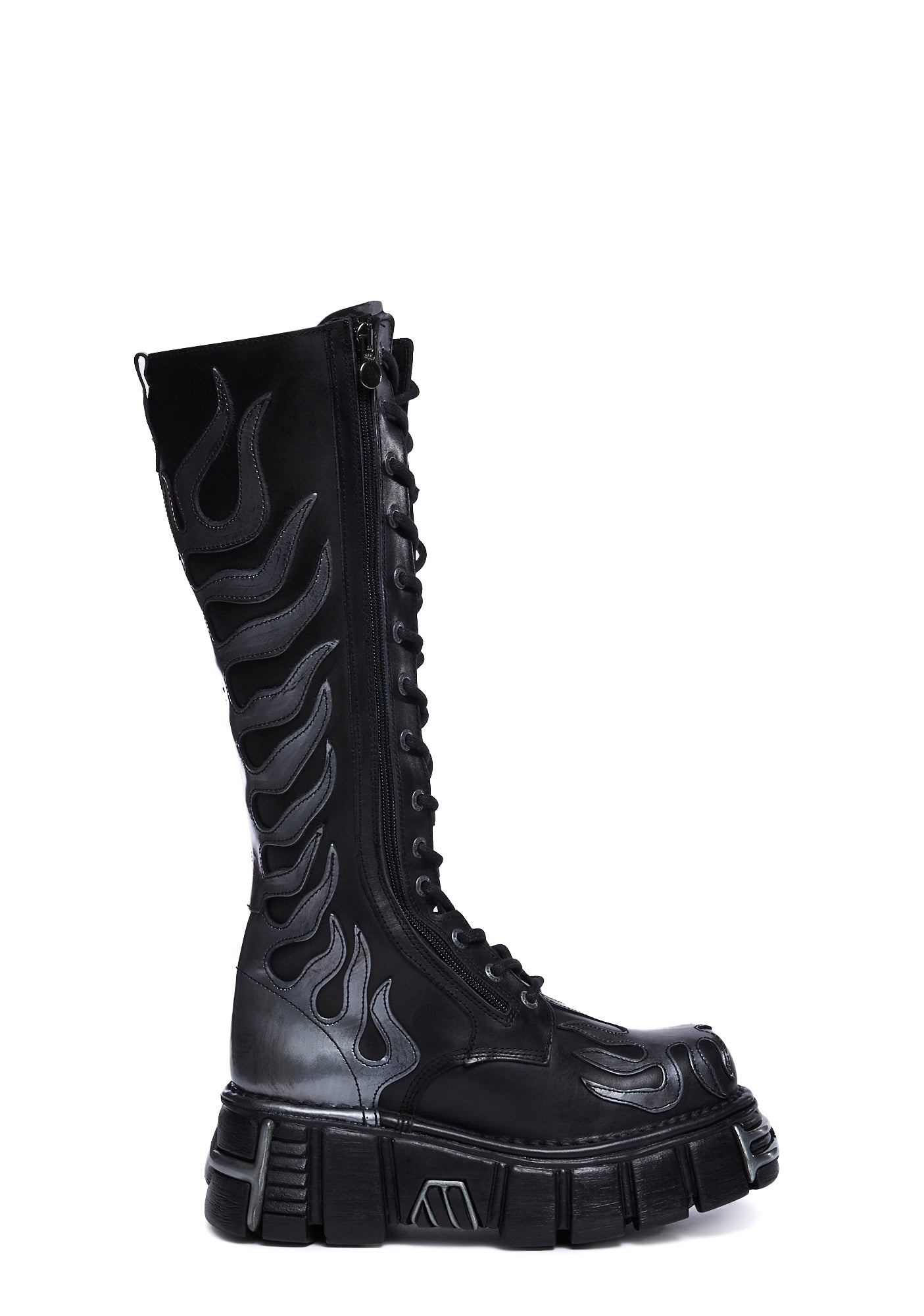 New rock flame boots top