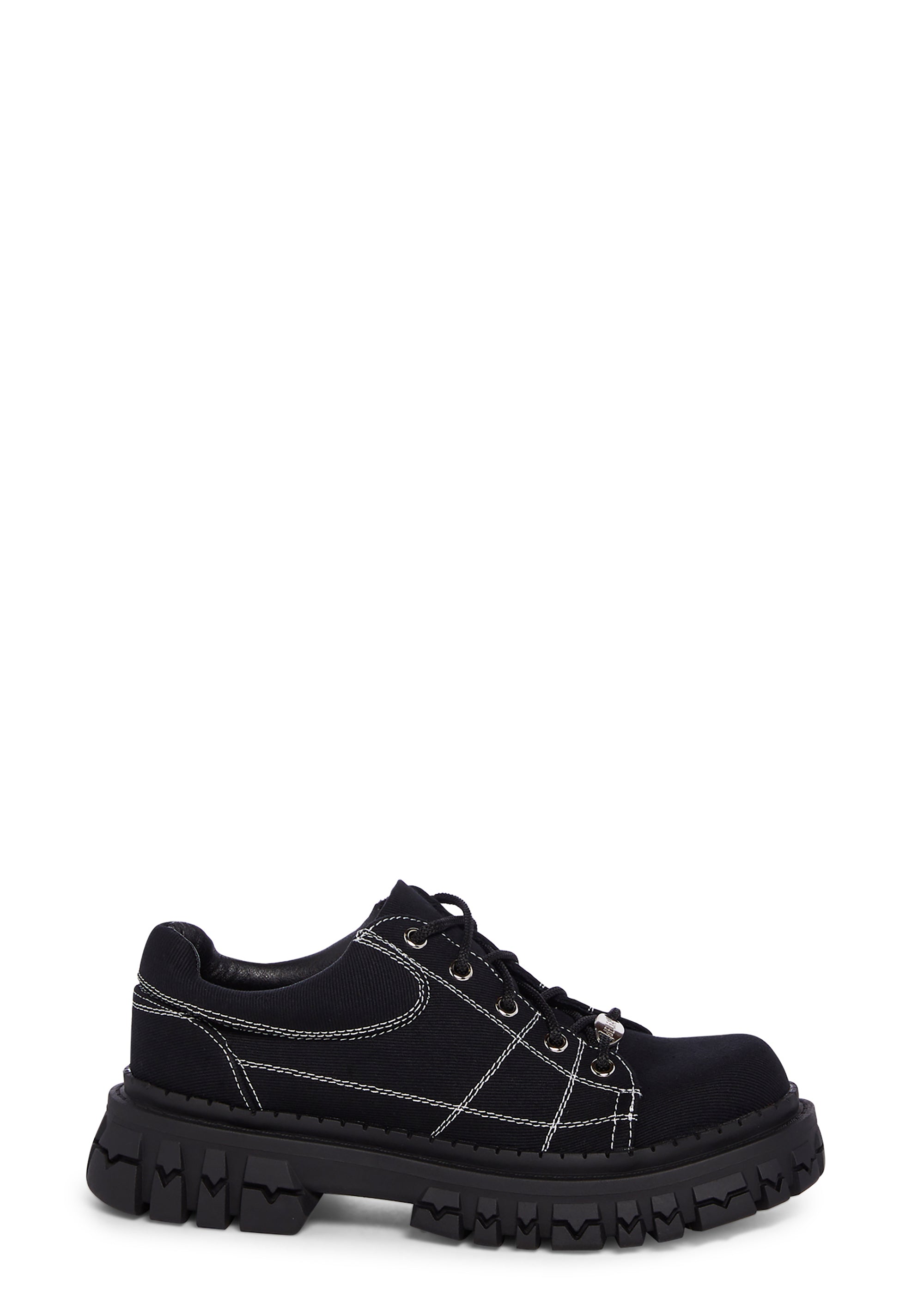 大流行中！ Delia's by Dolls Kill Platform Vegan Leather Oxfords - Black 靴