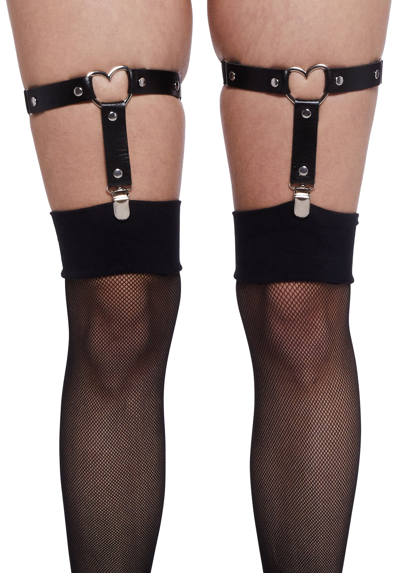 Leather heart garter clearance