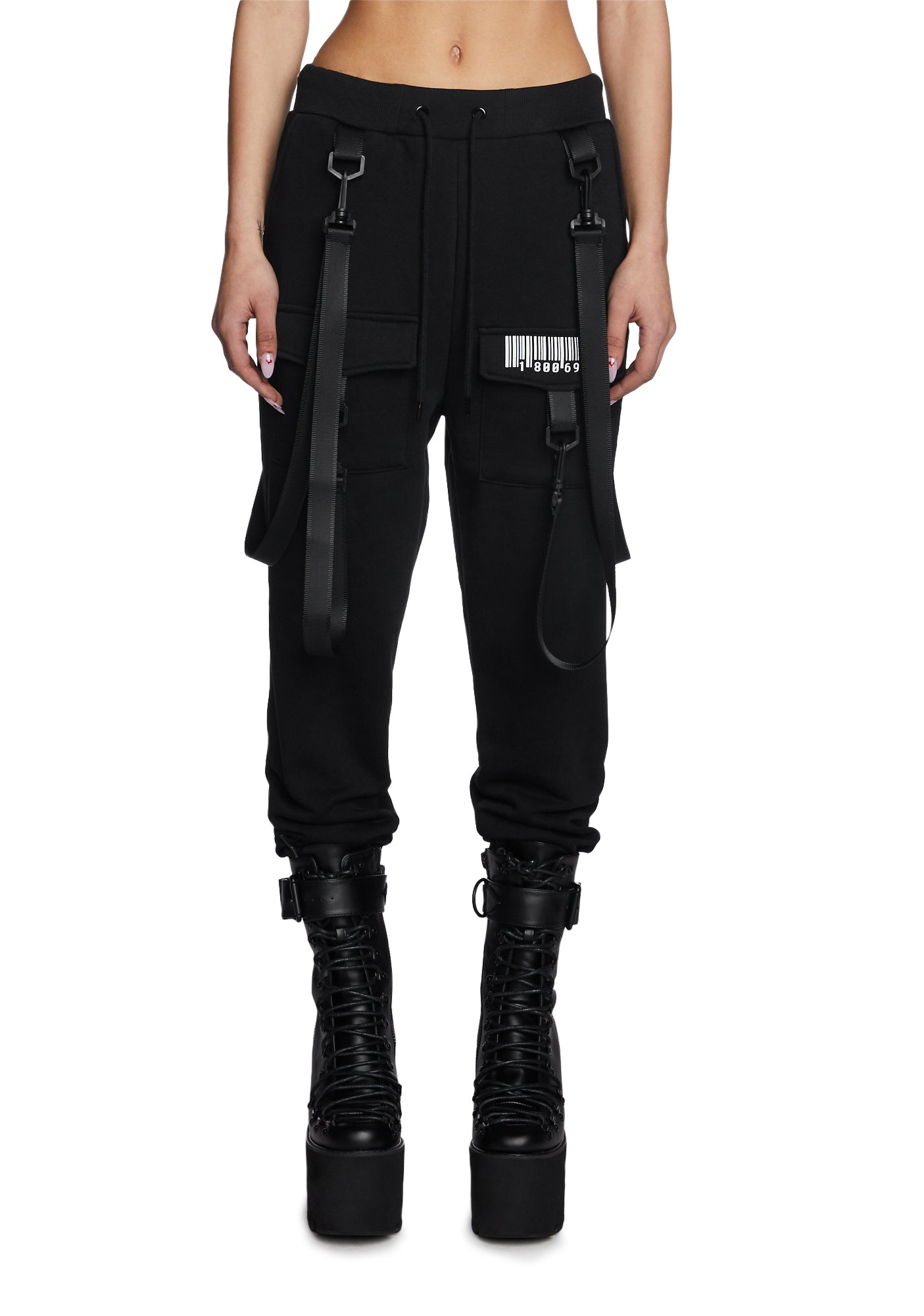 Cargo joggers store straps