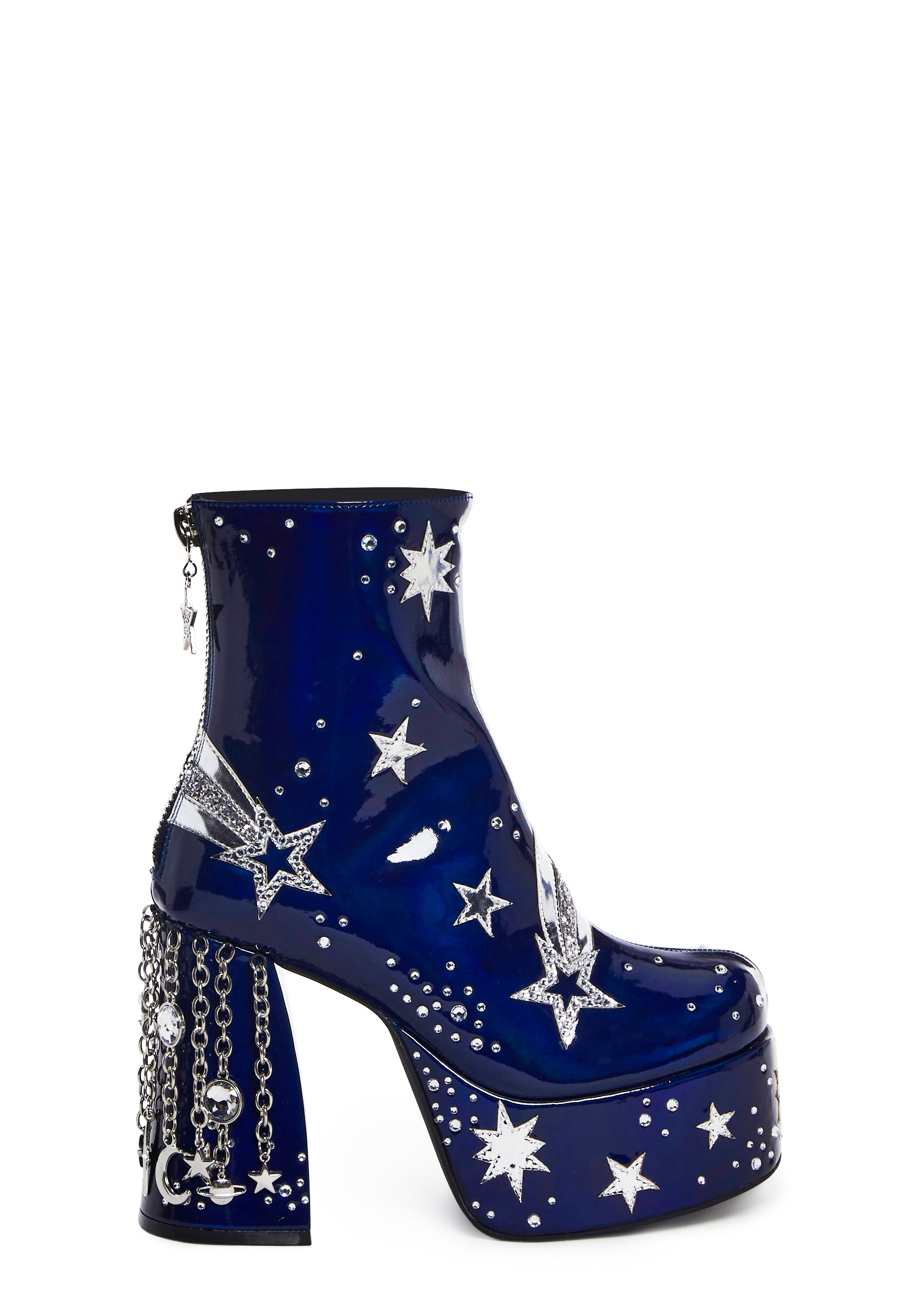 Current Mood Platform Ankle Boots Celestial Shooting Star