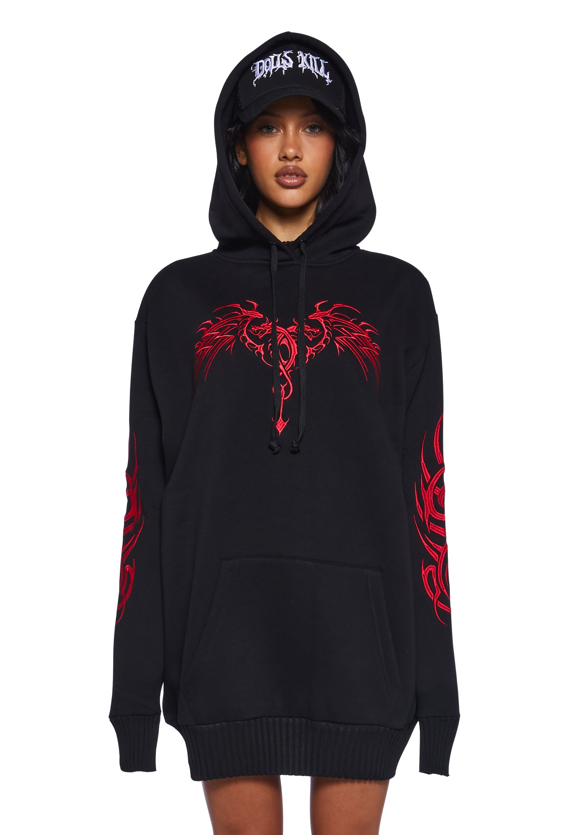 日本未発売 Deadly doll Slay the dragon Crew sweatshirt Black Deadly Doll/