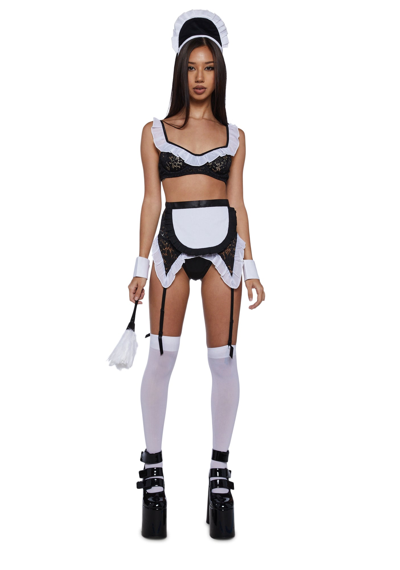 Maid You Look Costume Set - Black / XX-LARGE | Adult Maid You Look Costume Set - Black / XX-LARGE | Adult