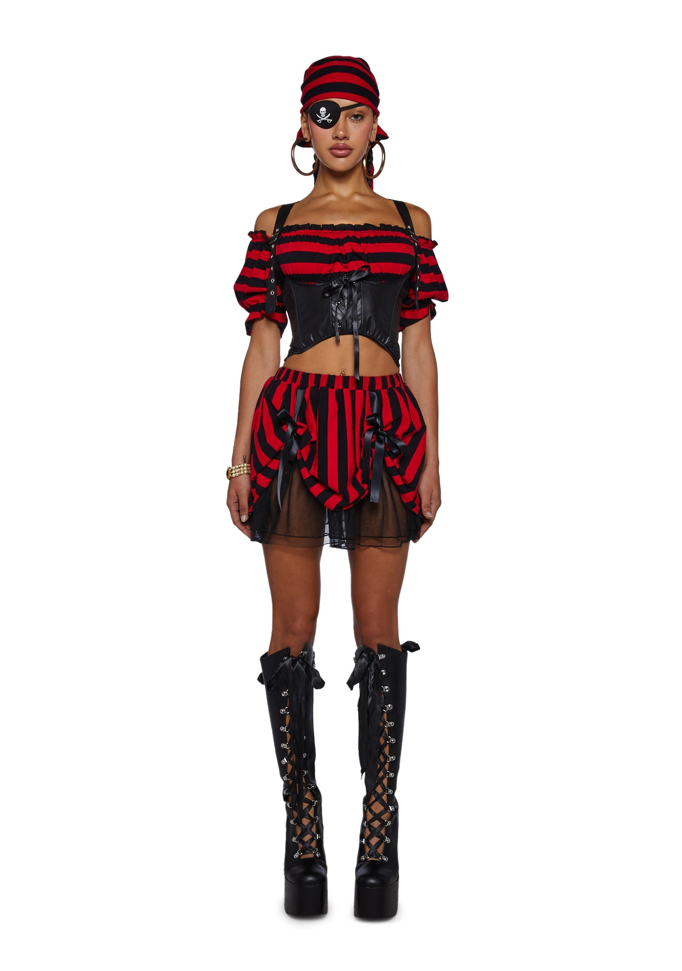 Red pirate jacket womens sale