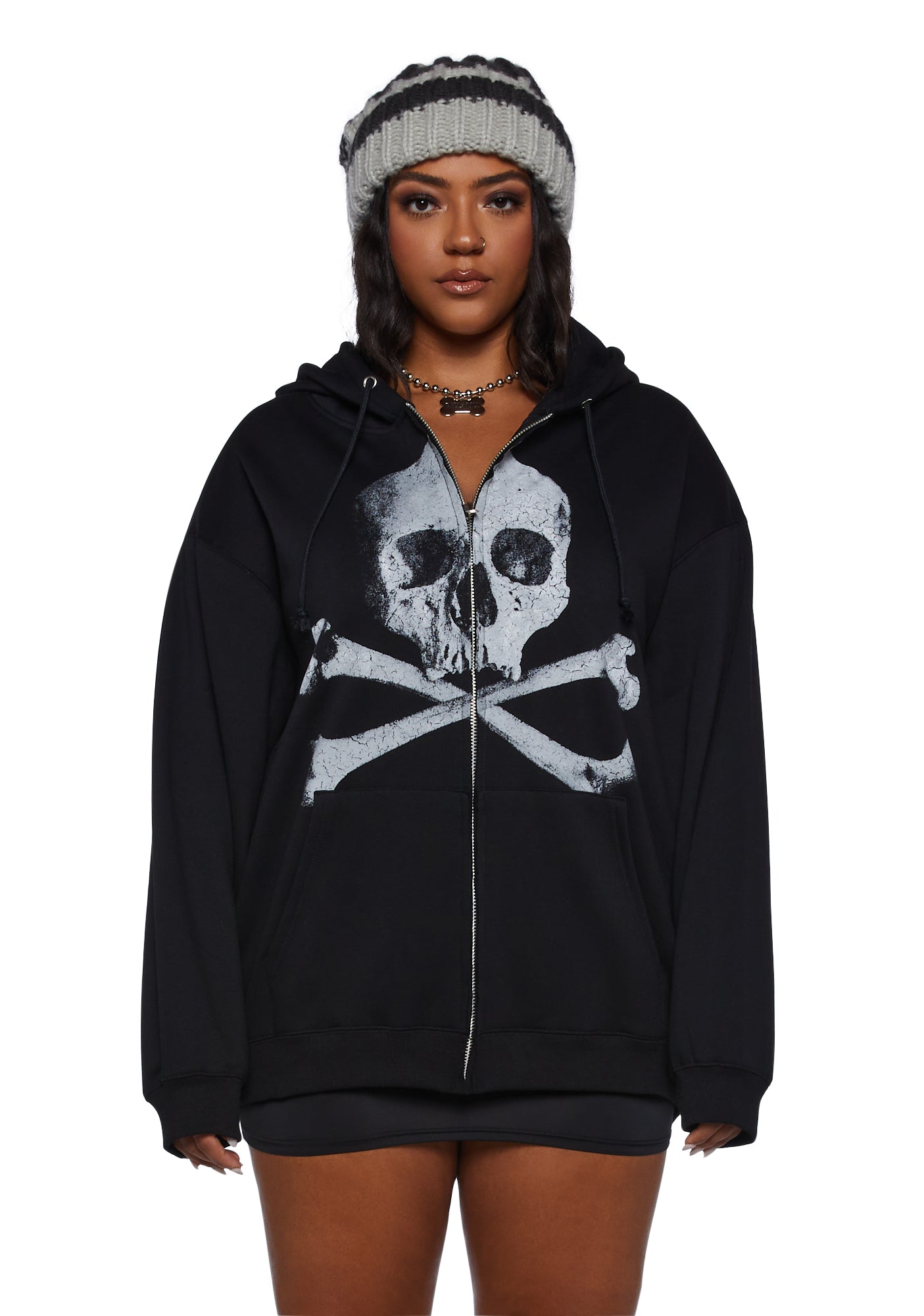 Black Skull Hoodie