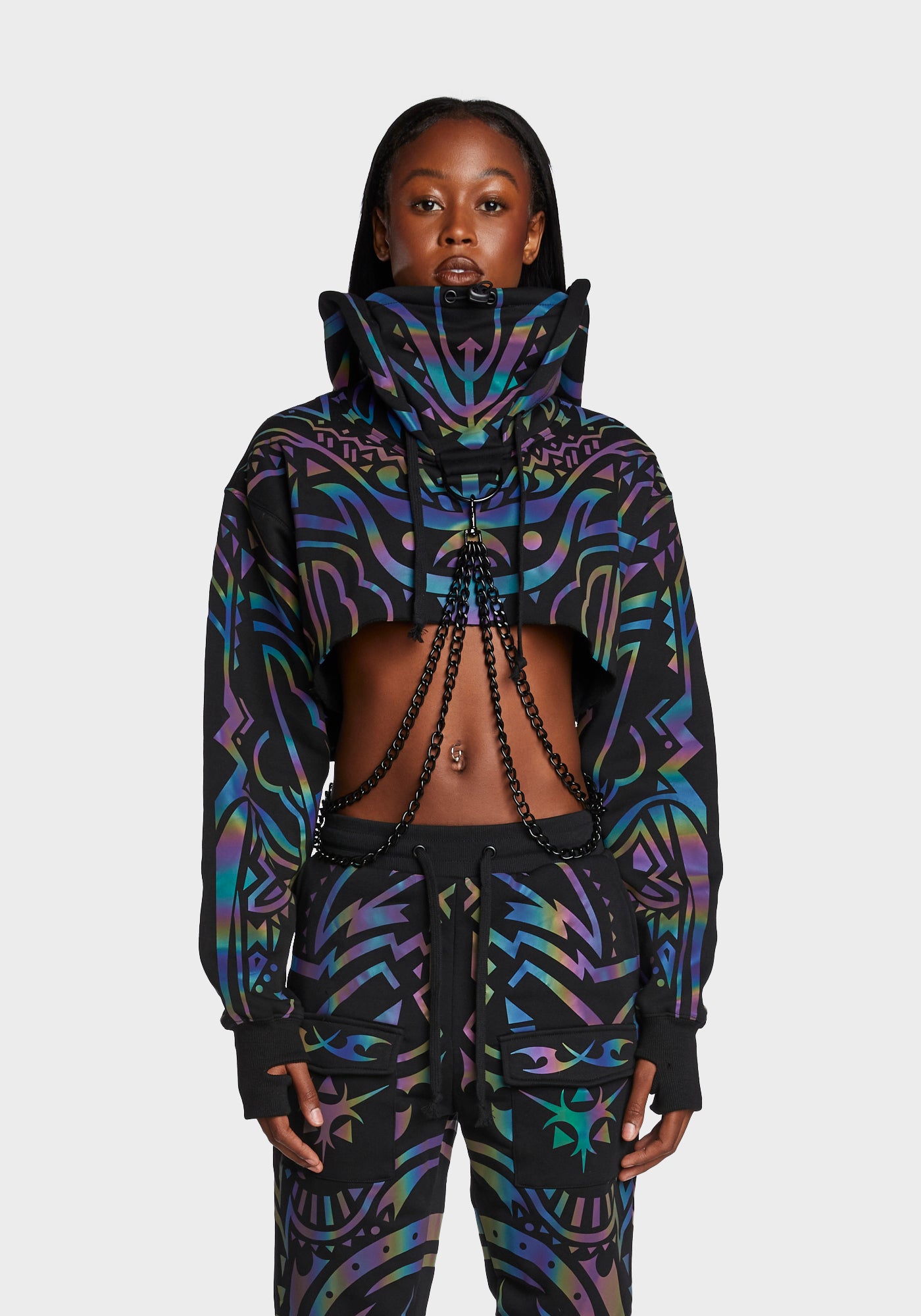 Dolls kill sales cropped hoodie